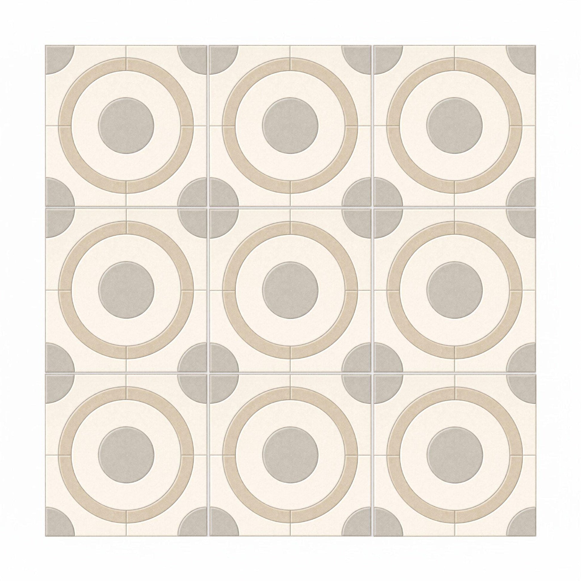 Azulejo Kyoto Zen Cercle — Géométrie aux Lignes Précises