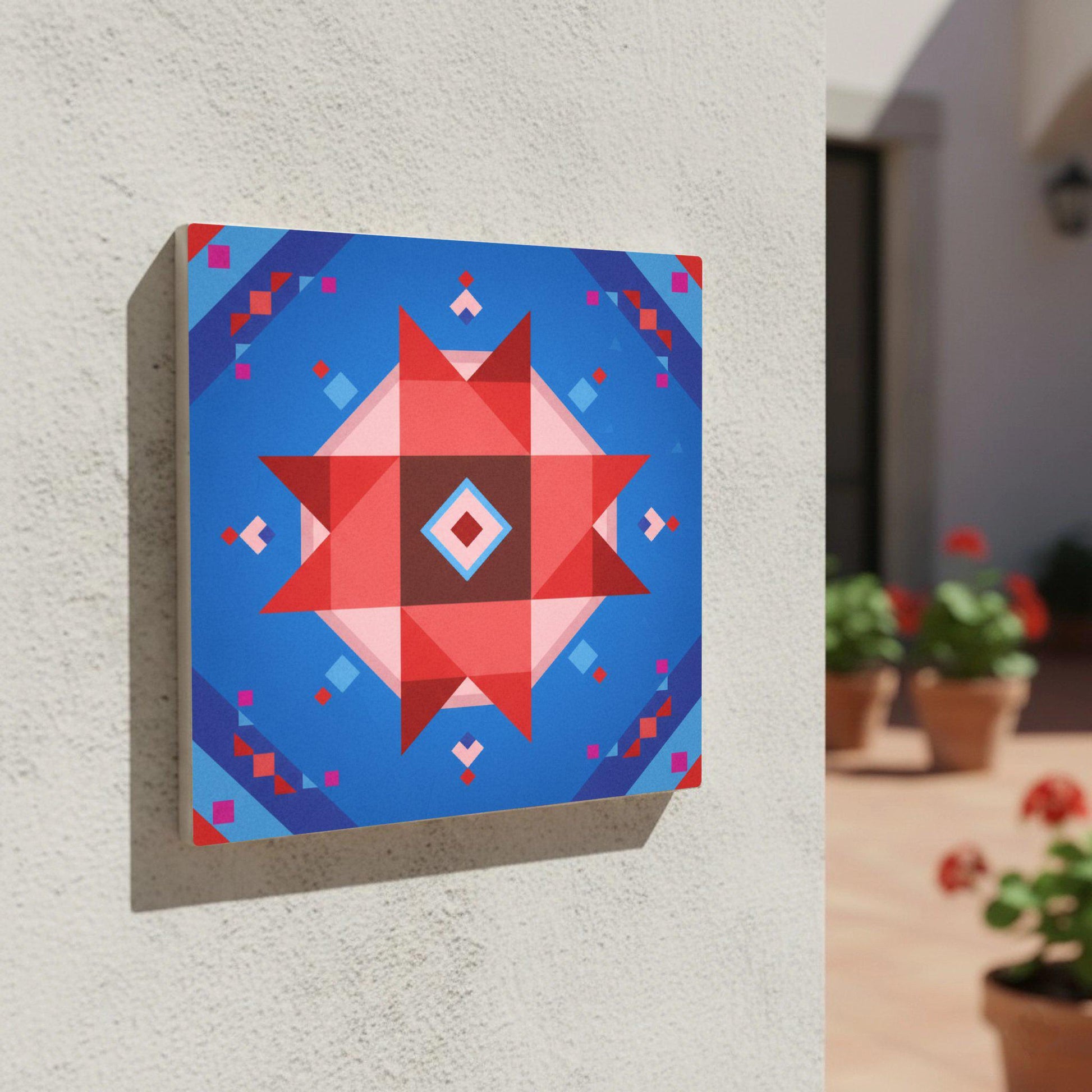 Pop Geometric Star · Ceramic Wall Tile — Geometric Pattern