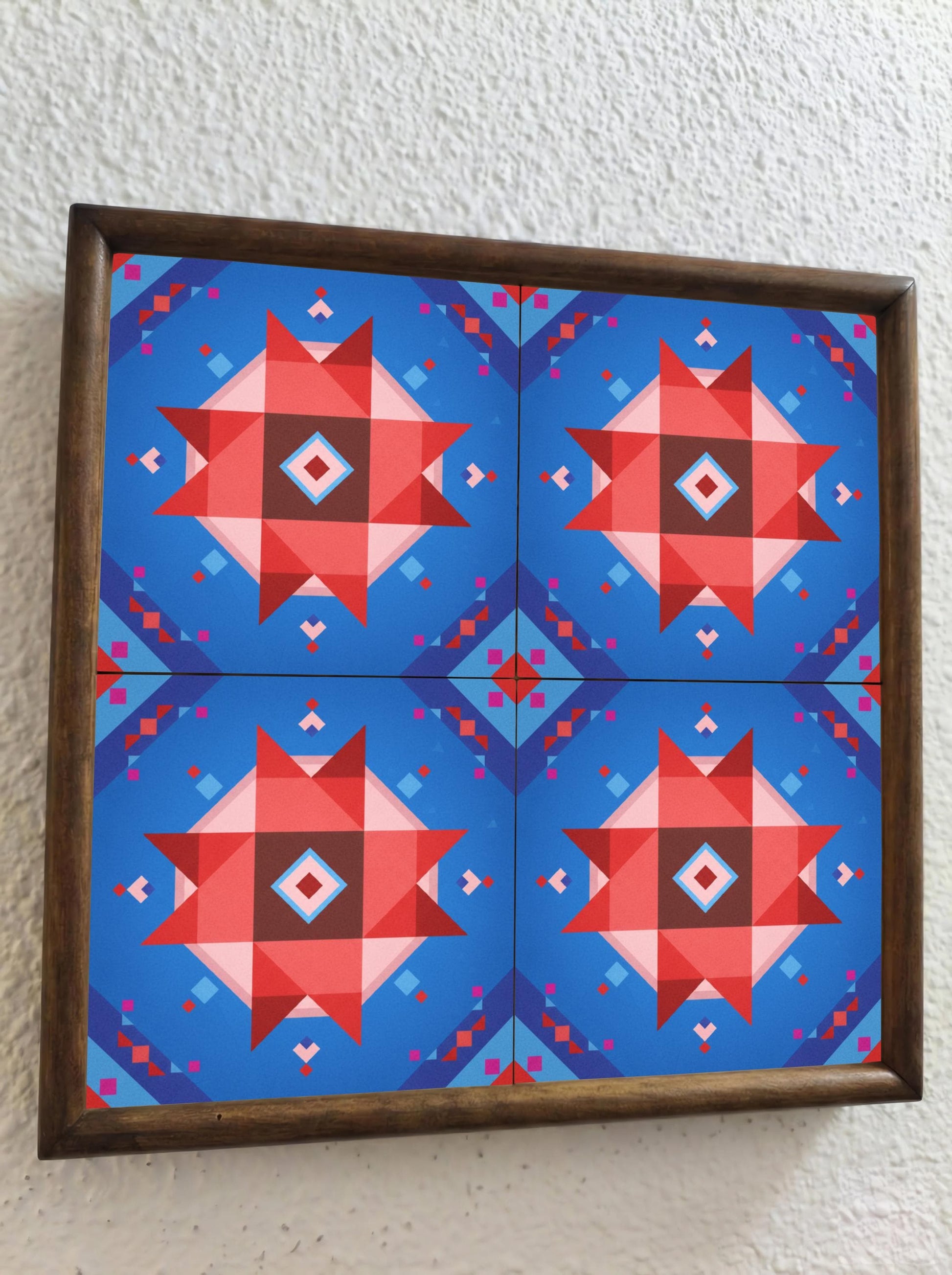 Pop Geometric Star · Ceramic Wall Tile — Geometric Pattern