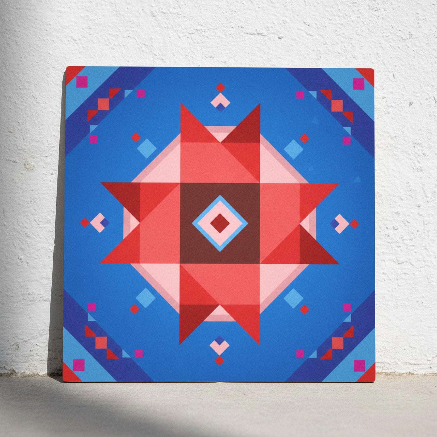 Pop Geometric Star · Ceramic Wall Tile — Geometric Pattern