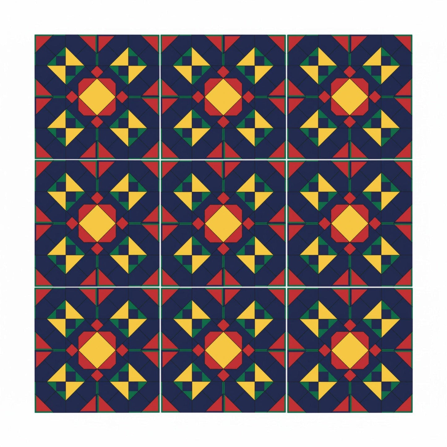 Ceramic Tile Bauhaus Geometry — Modern Geometric Design