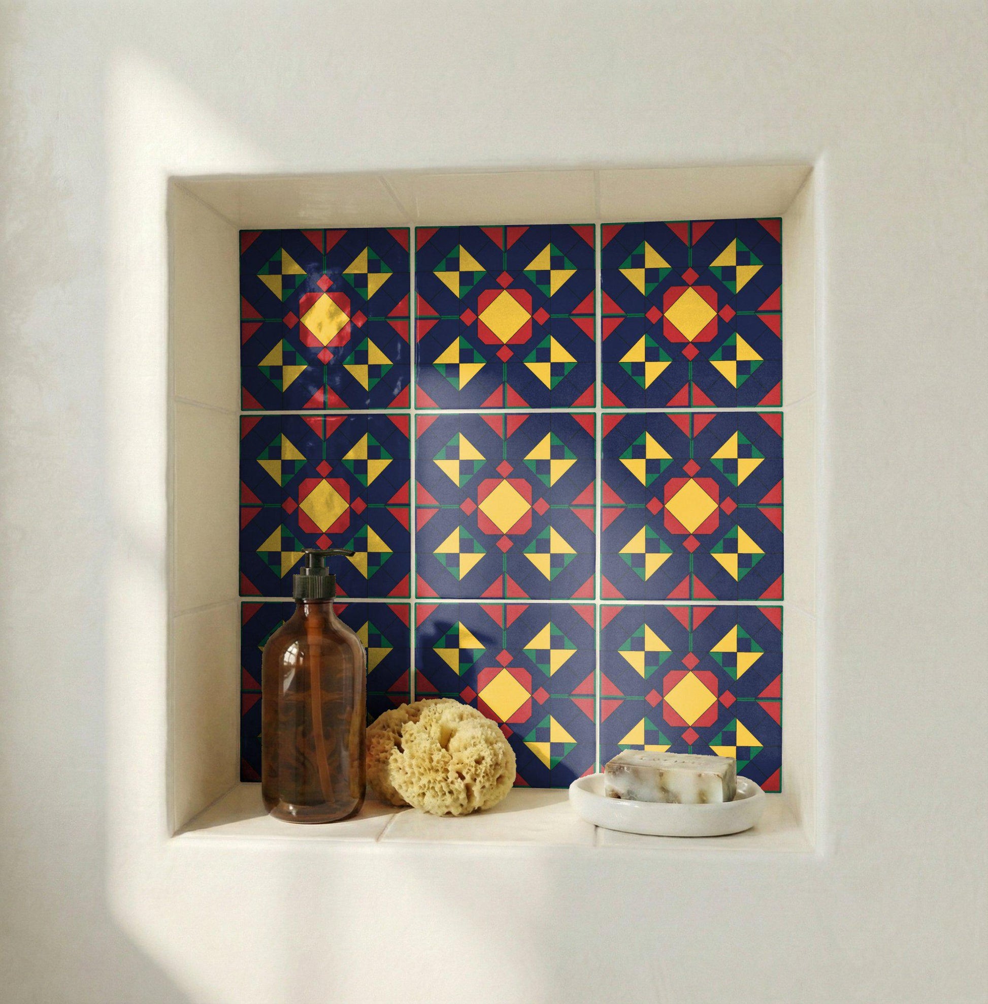 Ceramic Tile Bauhaus Geometry — Modern Geometric Design