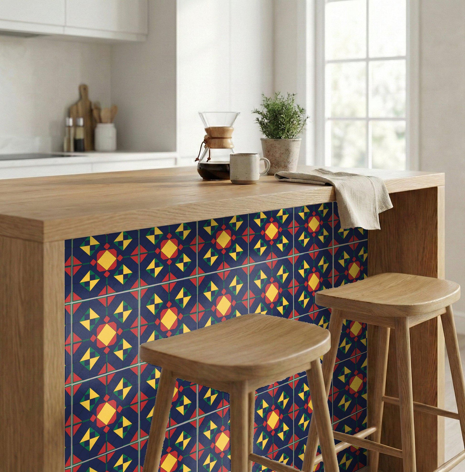 Ceramic Tile Bauhaus Geometry — Modern Geometric Design