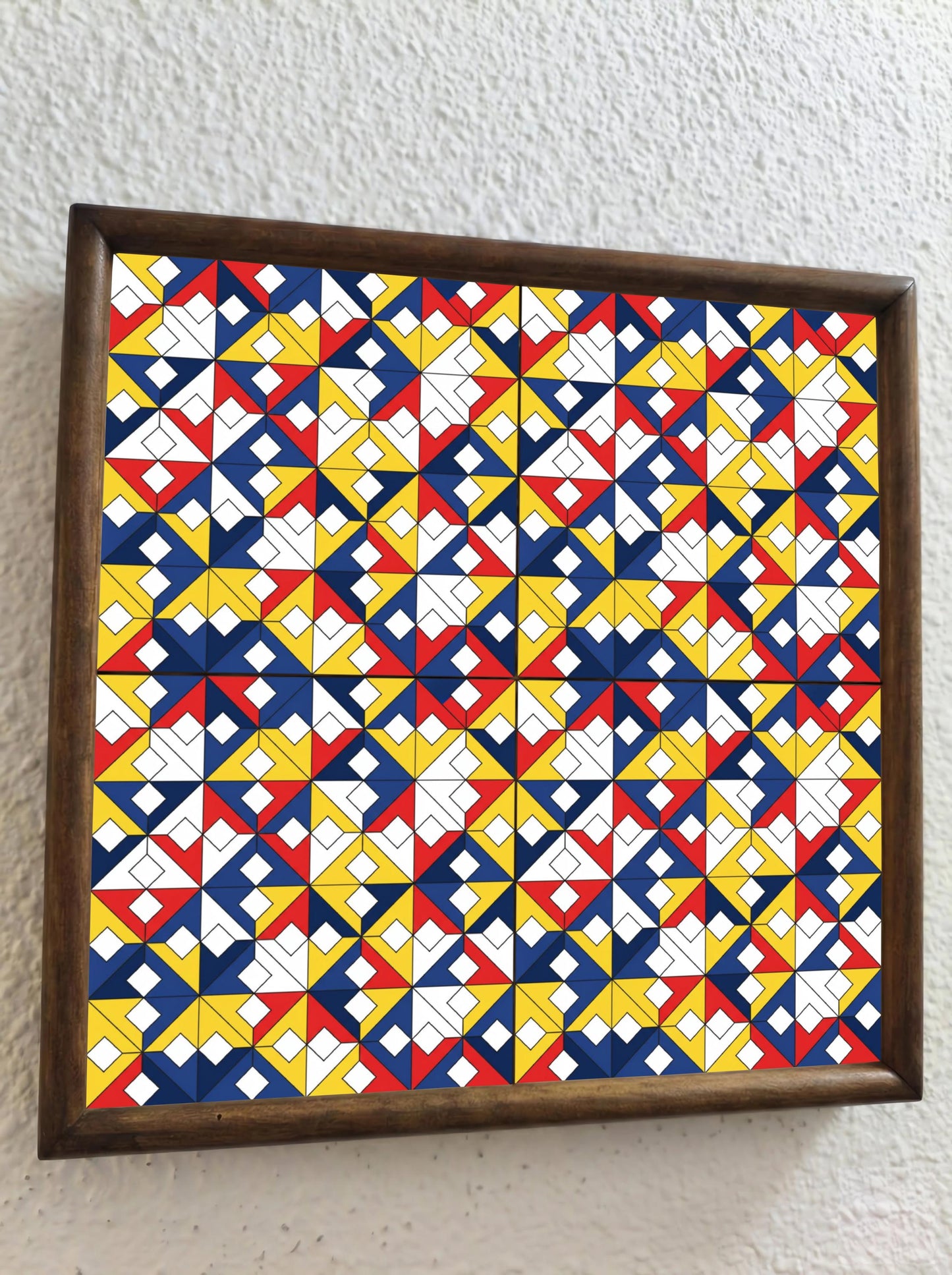 Ceramic Tile Primary Geometry — Modern Geometric Design