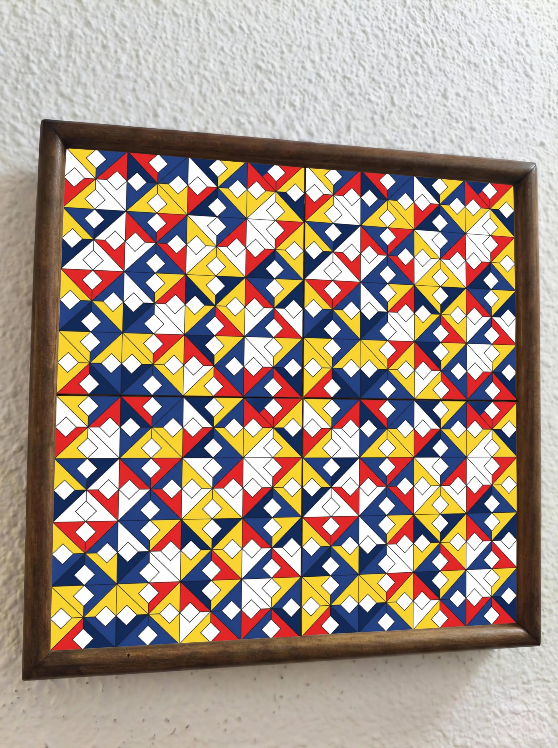 Ceramic Tile Primary Geometry — Modern Geometric Design