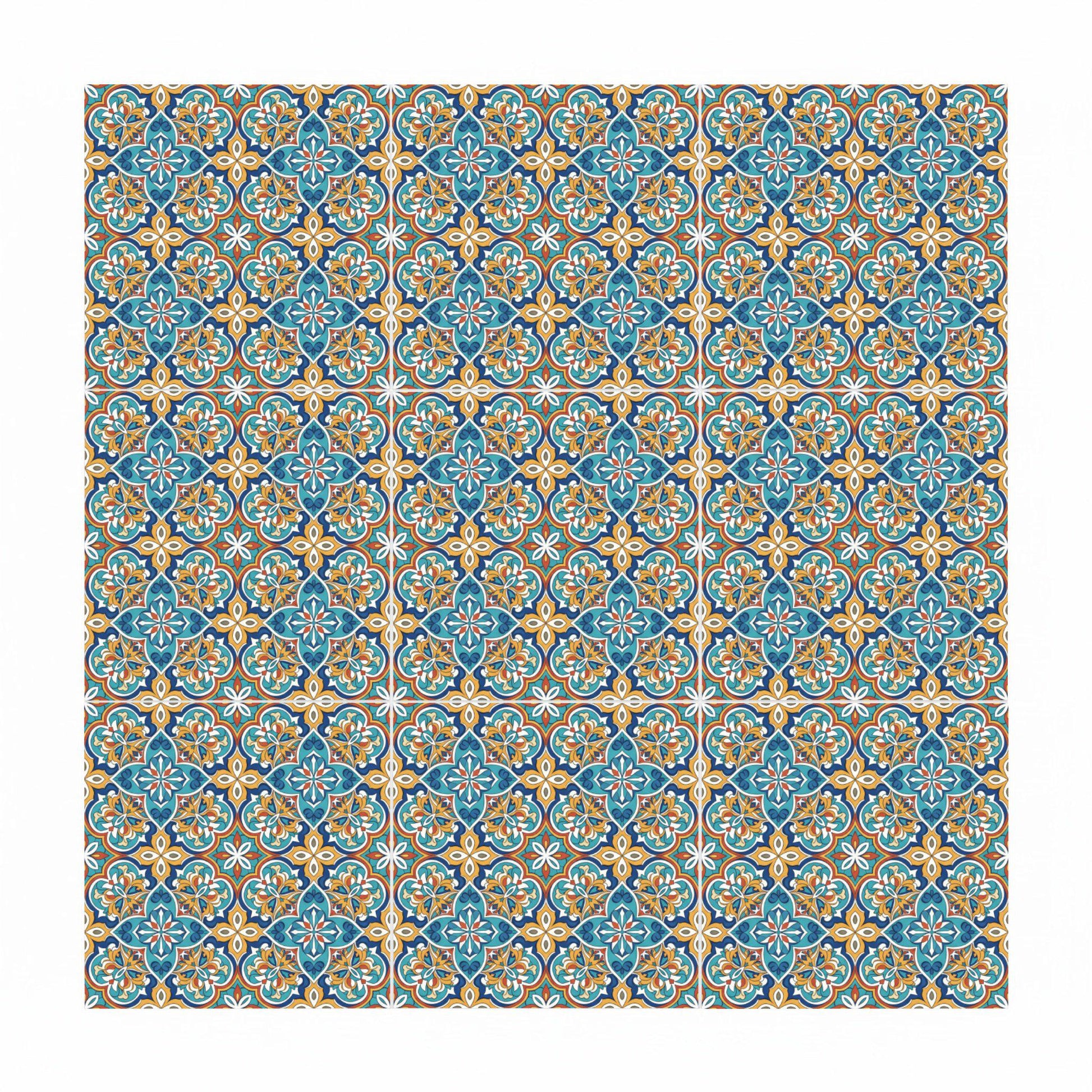 Azulejo Floral medallón andaluz