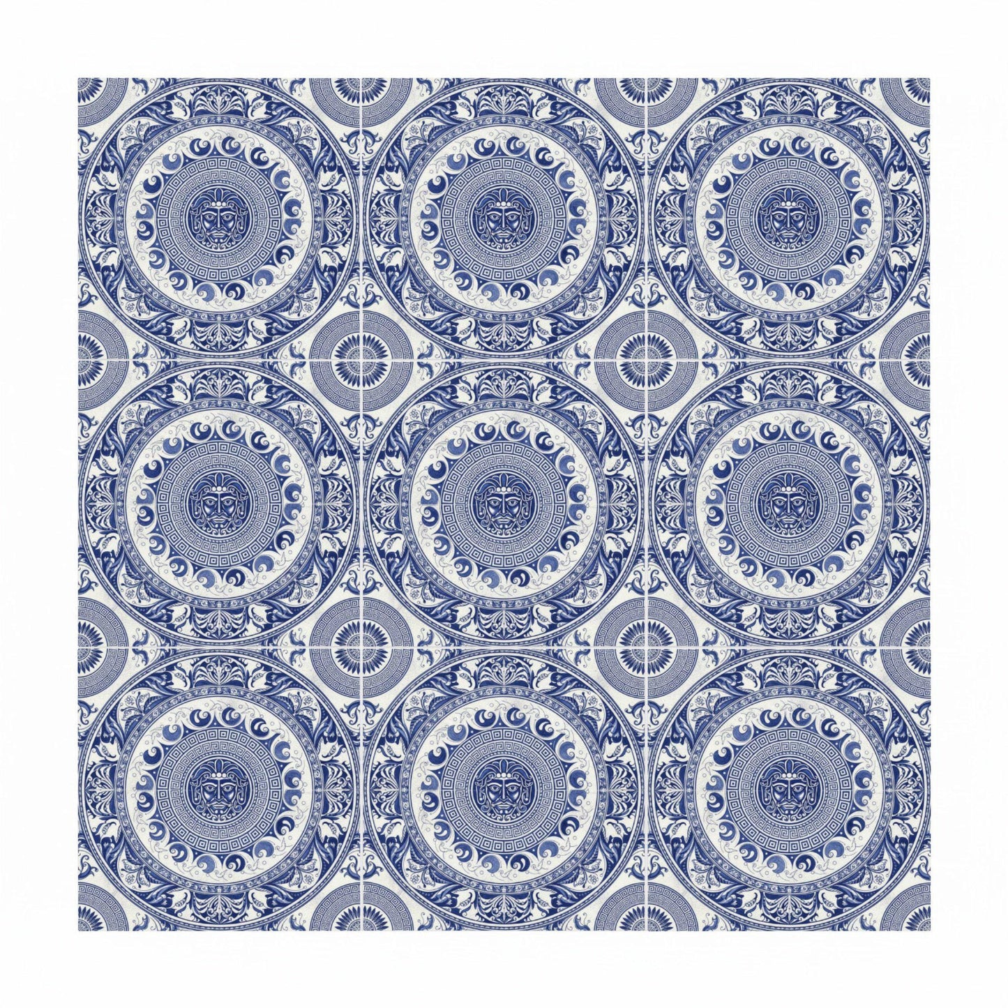 Azulejo Andean sol medallón