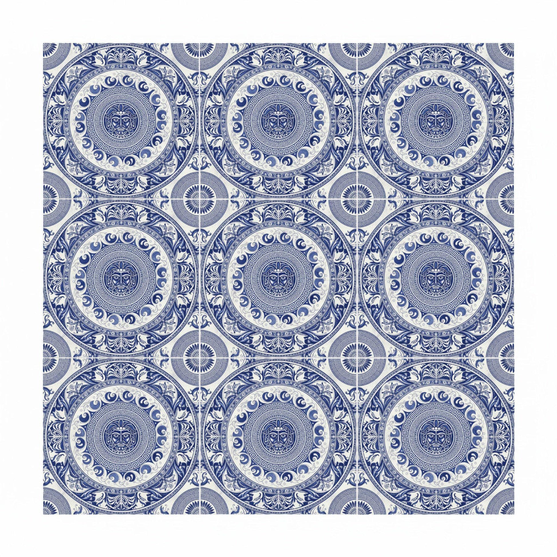 Azulejo Andean sol medallón