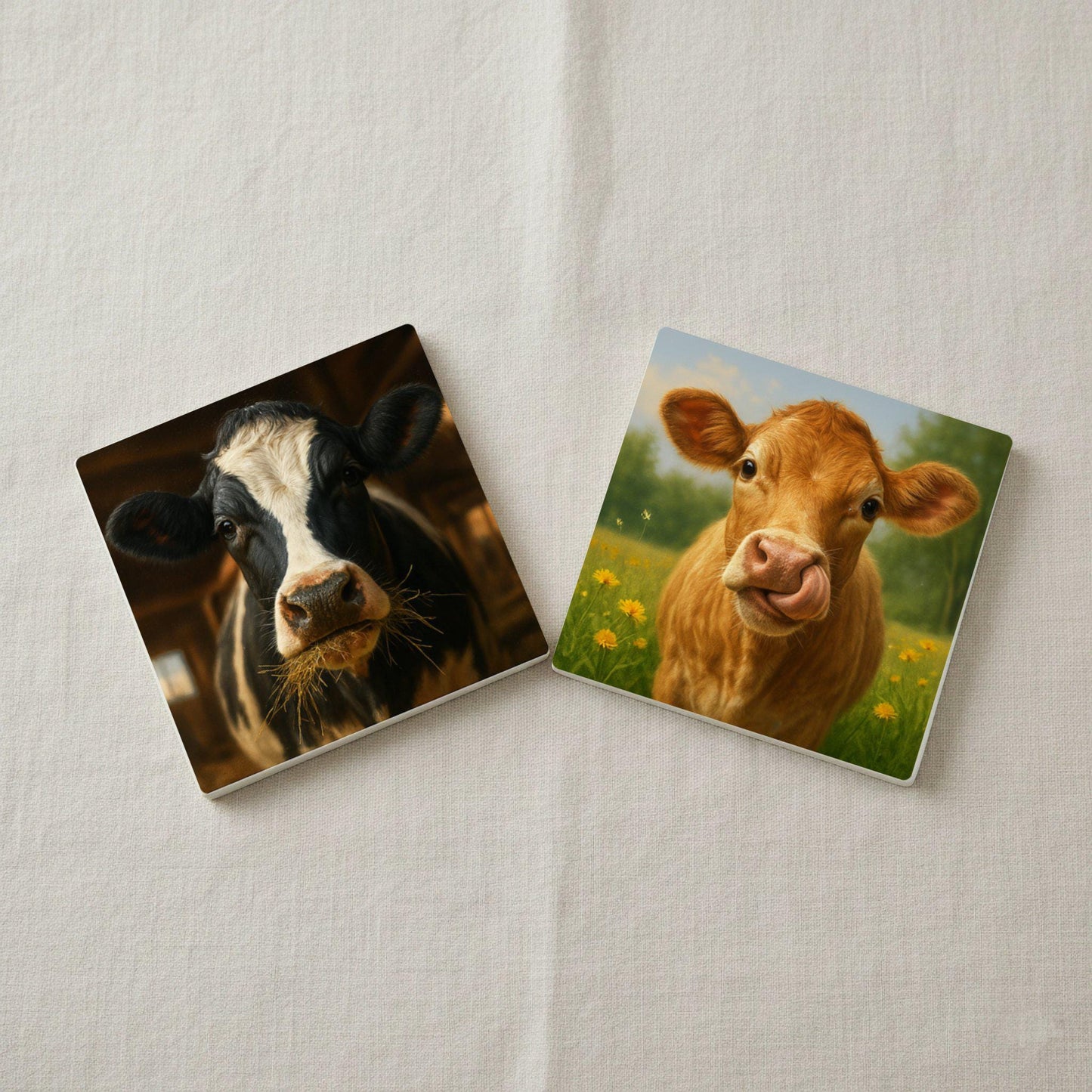 Posavasos Diseño de vaca de las Tierras Altas