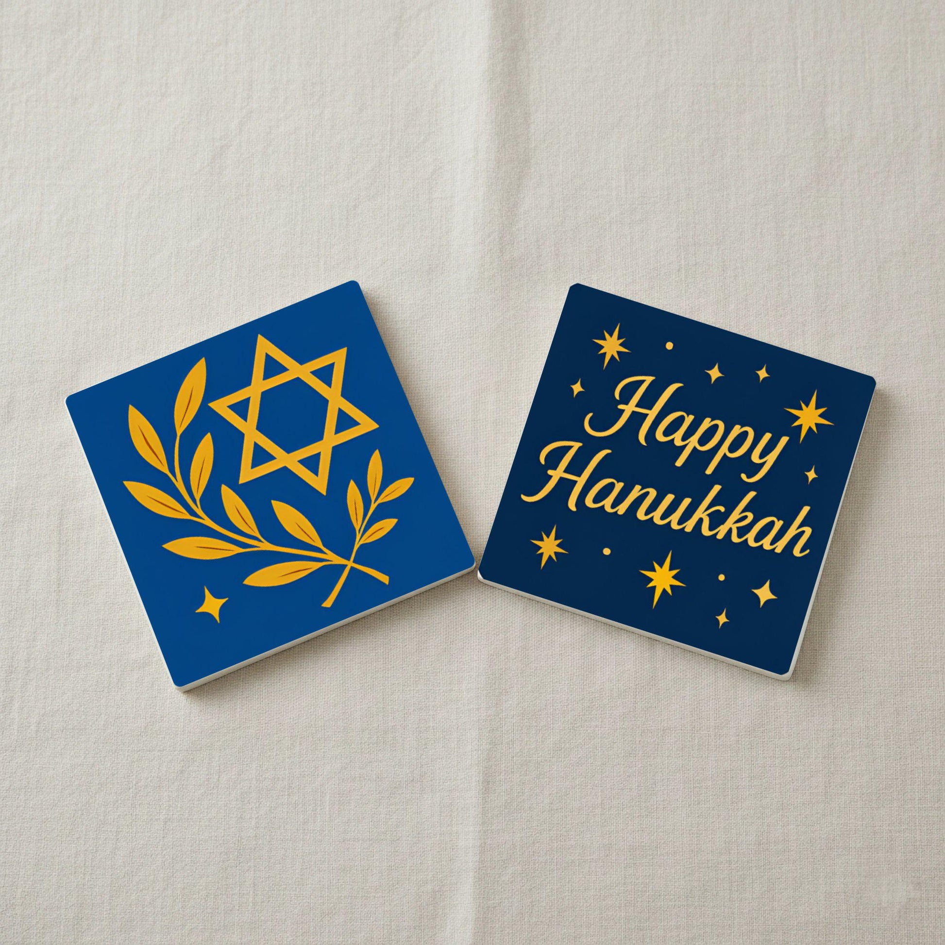 Dessous de Verre Pour Hanukkah — Dessous de Verre à Motifs Modernes