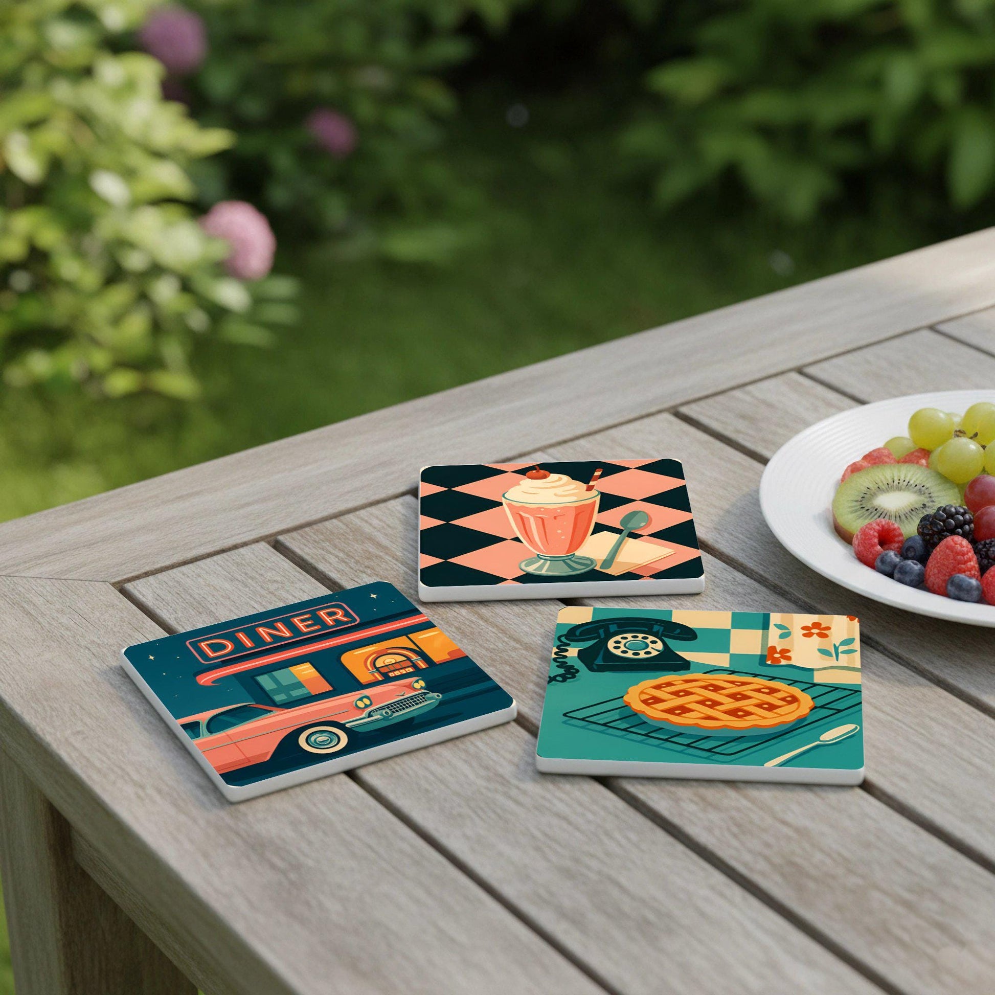 Posavasos Estilo retro diner