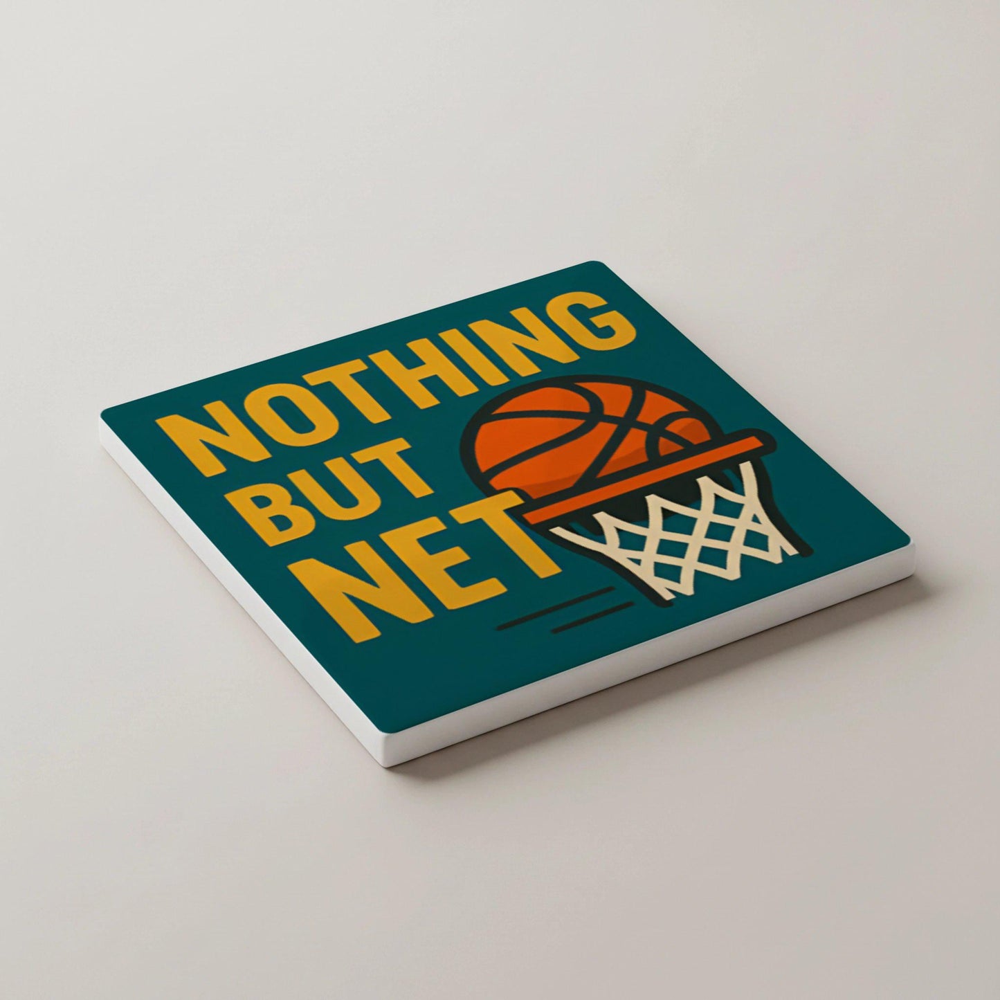 Baloncesto — Set di Sottobicchieri in Ceramica · Set da Tavola per Amanti del Design