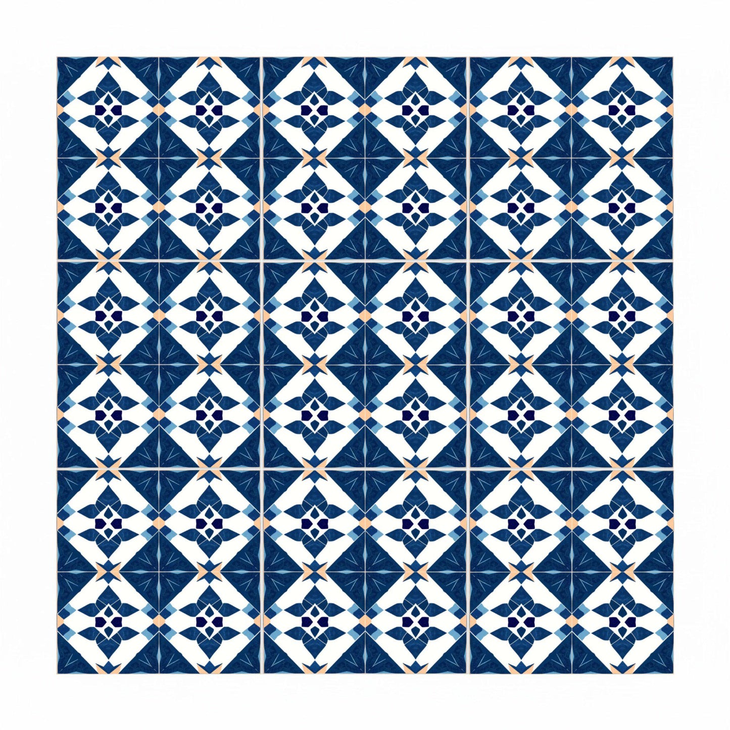 Azulejo Azul geométrico