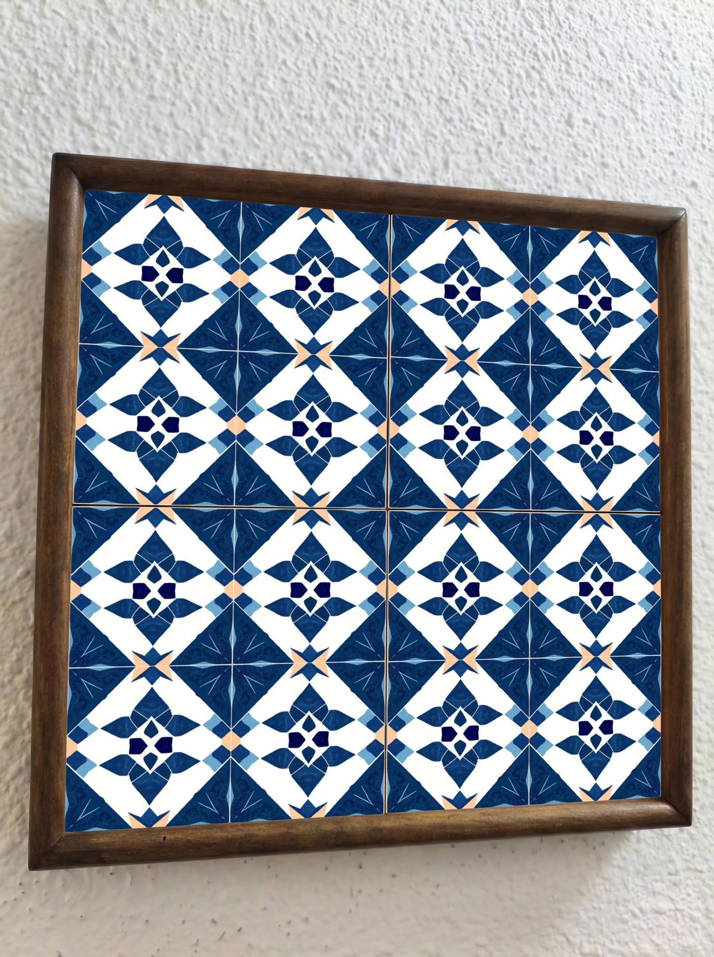Azulejo Azul geométrico