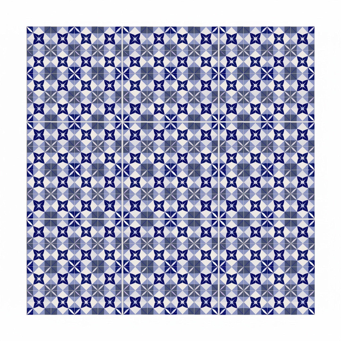 Azulejo Lyon azul geométrico