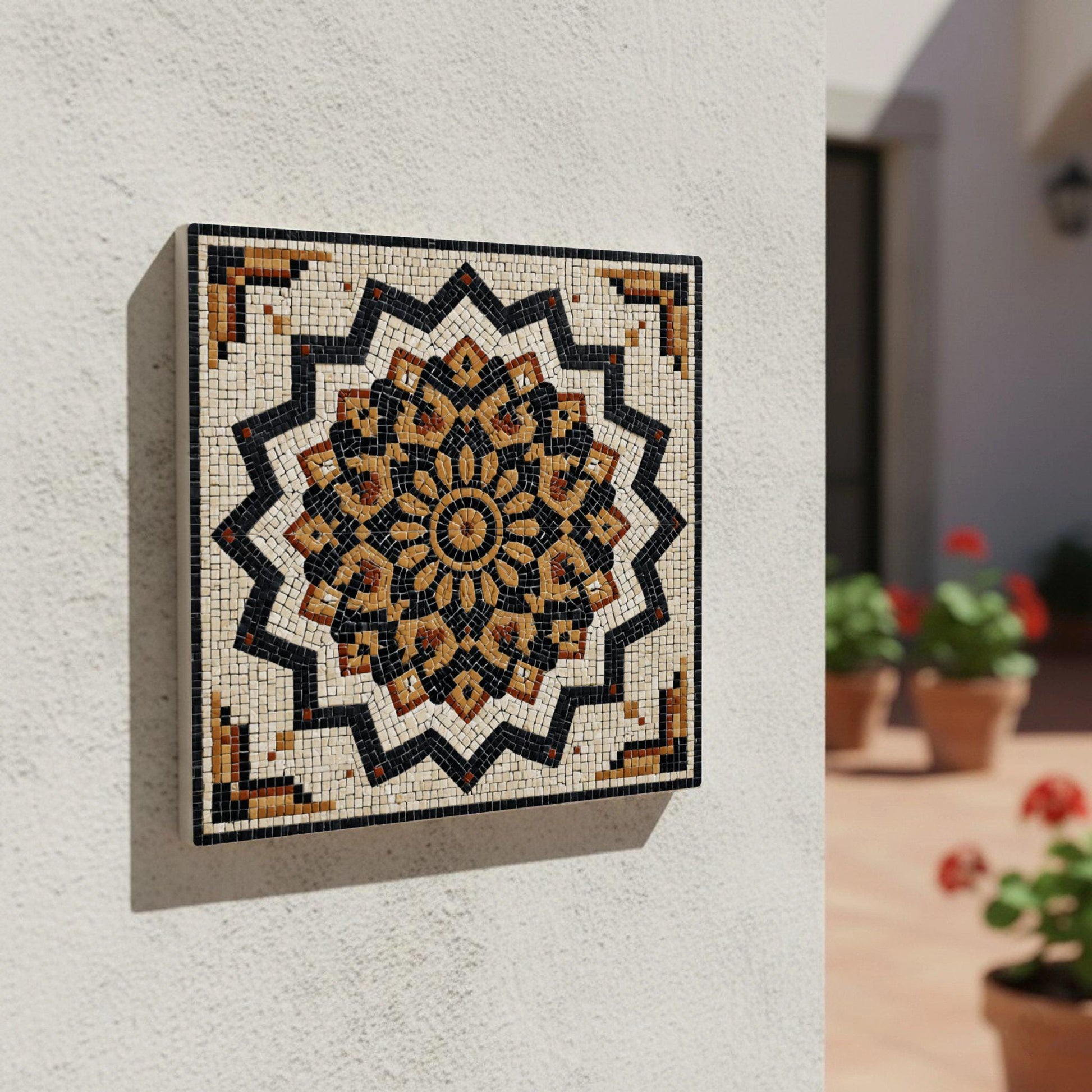 Sarajevo Mosaic — Geometric Pattern Ceramic Tile