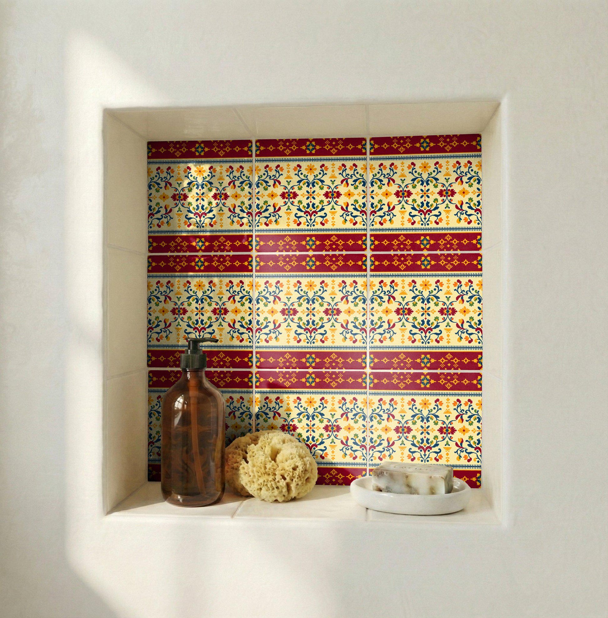Fliese Persian Floral · Geometrisches Muster