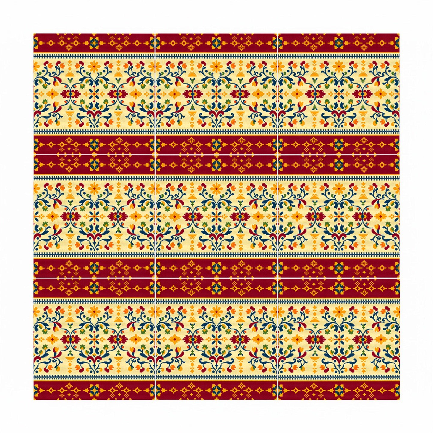 Fliese Persian Floral · Geometrisches Muster