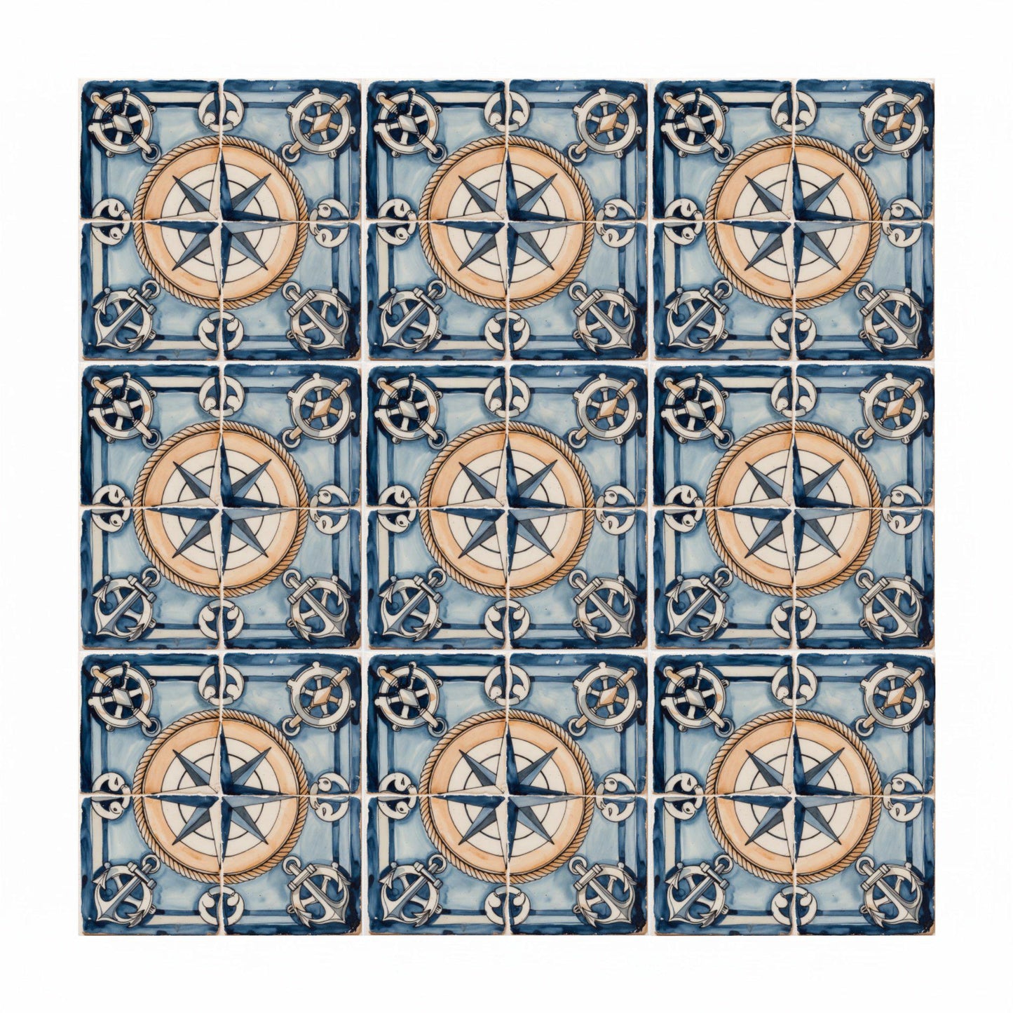 Azulejo Atlántico rosa de los vientos