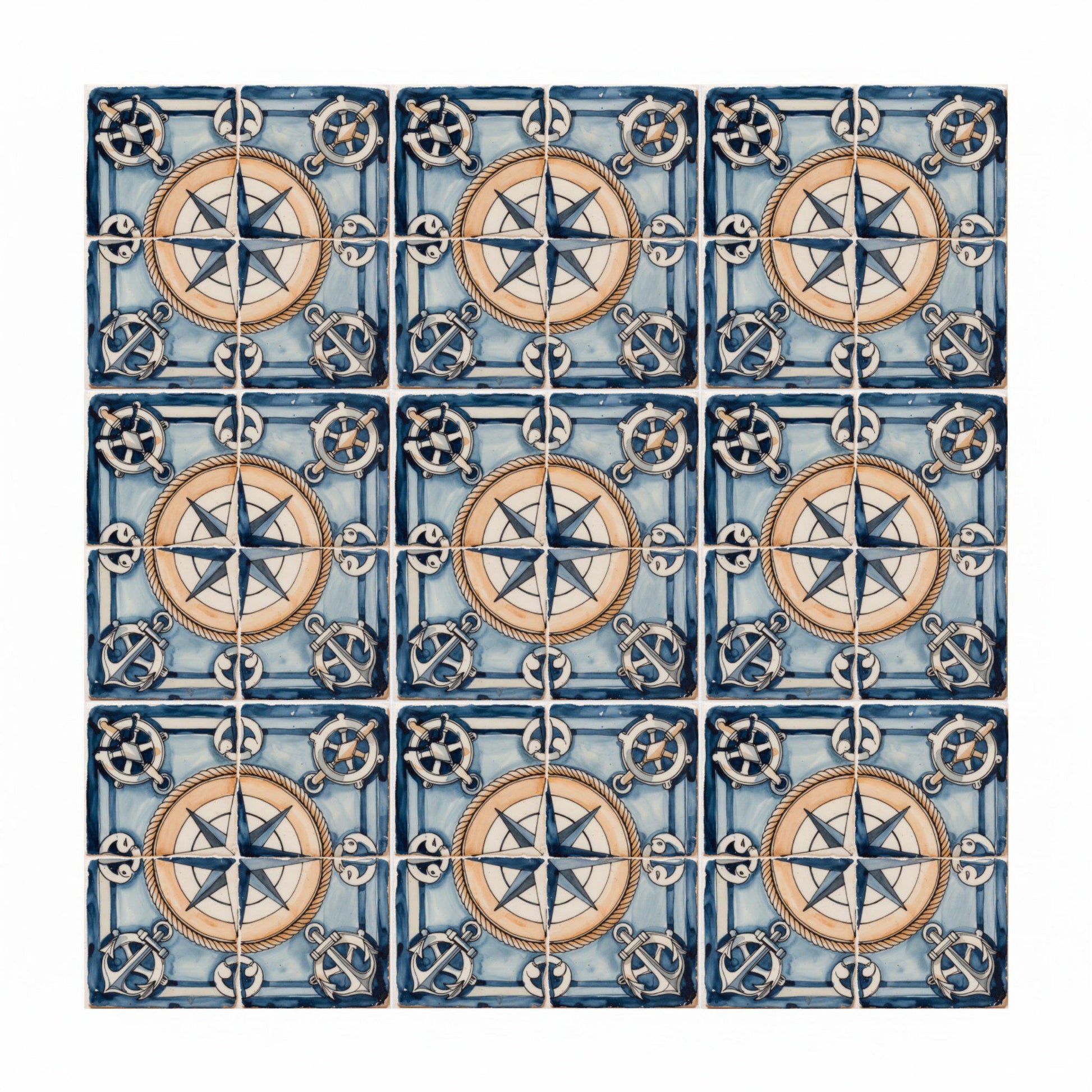 Azulejo Atlántico rosa de los vientos