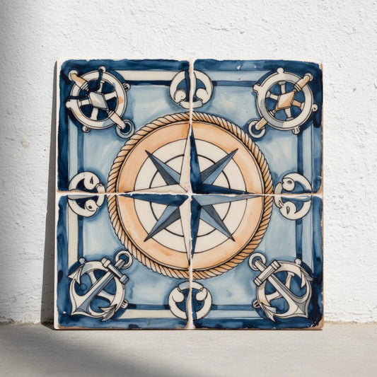 Azulejo Atlántico rosa de los vientos