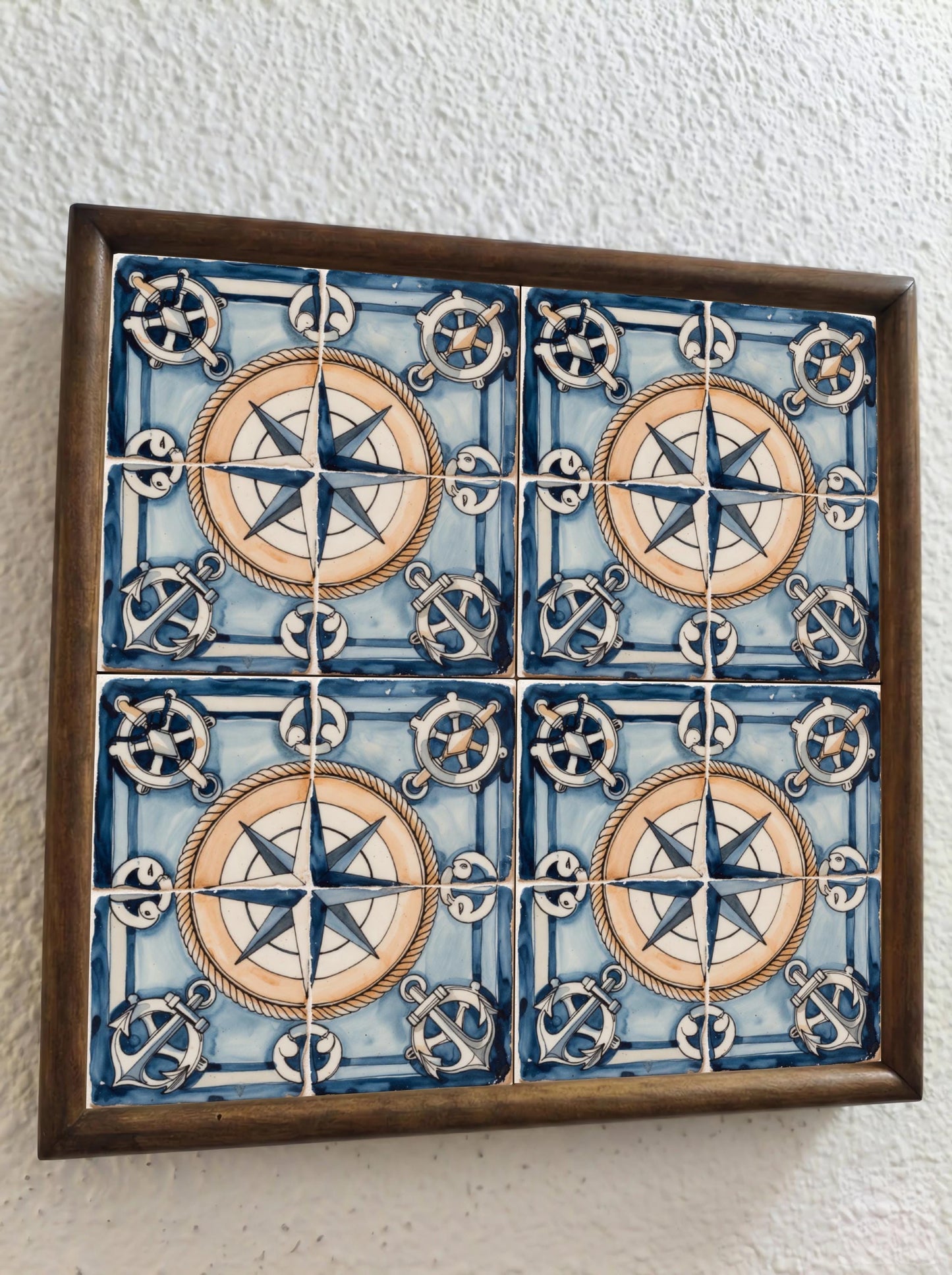 Azulejo Atlántico rosa de los vientos