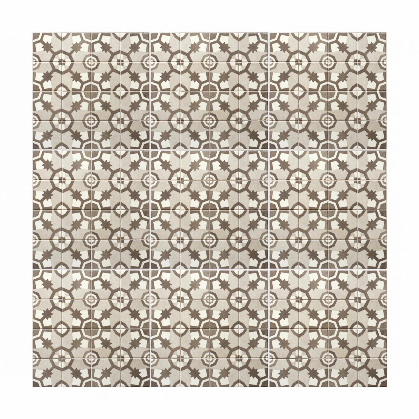 Ceramic Tile Limestone Moorish Star — Andalusian Spanish Style