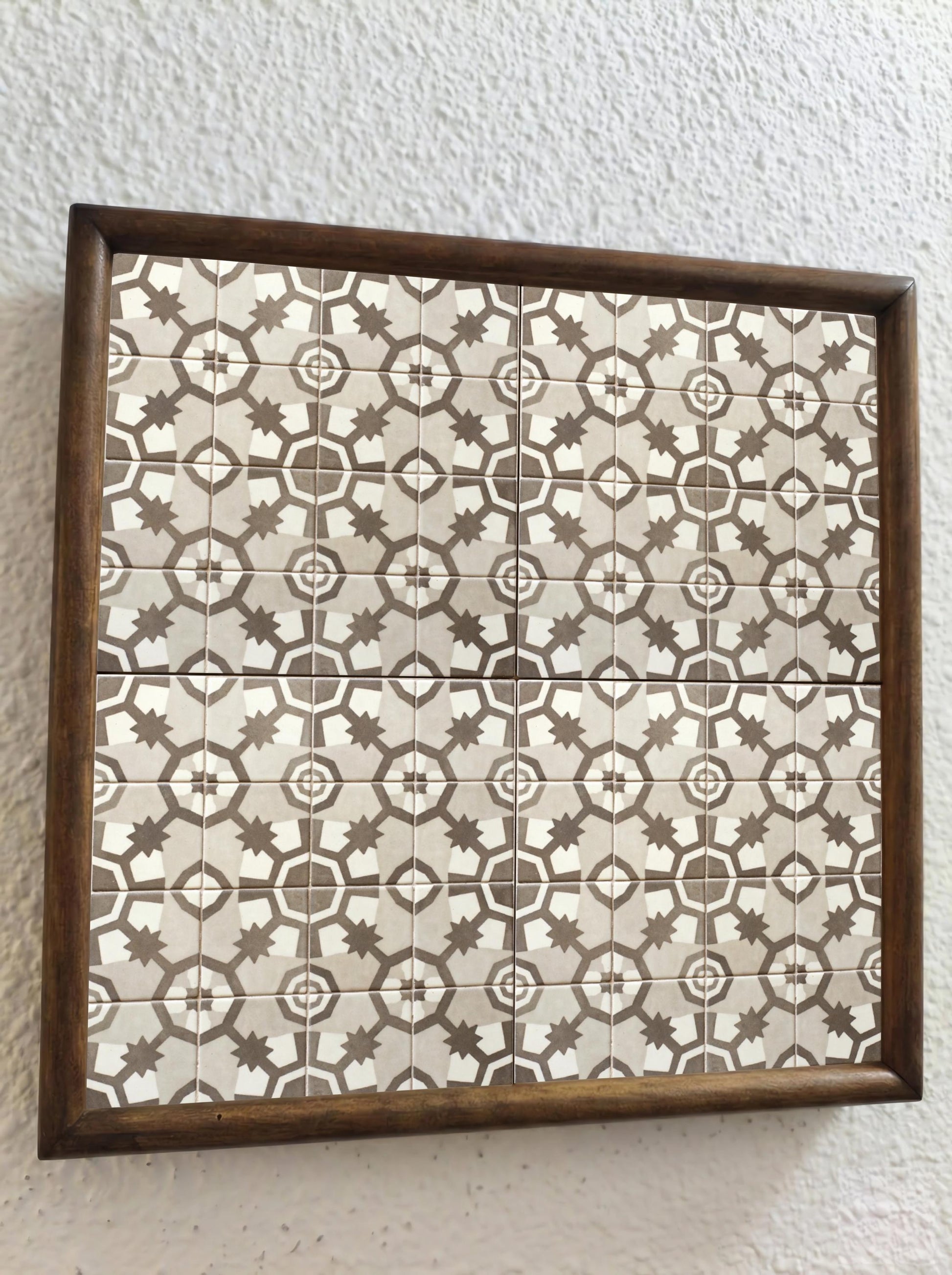 Ceramic Tile Limestone Moorish Star — Andalusian Spanish Style