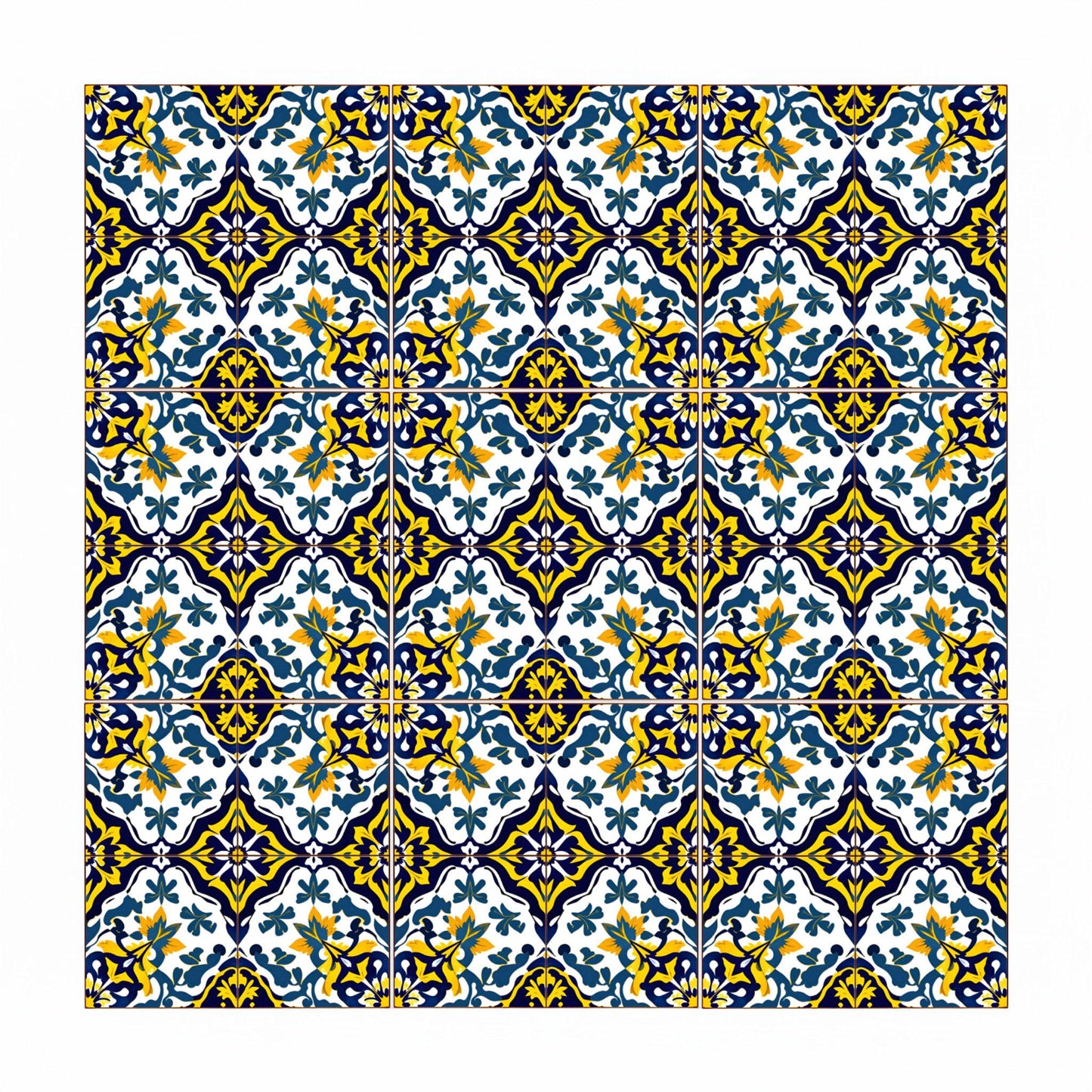 Marseille Provençal · Keramik-Wandfliese — Ornament im Vintage-Stil