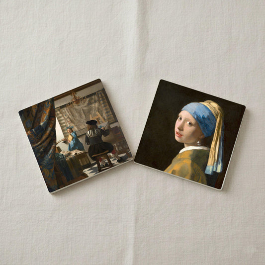 Posavasos Vermeer Art, decoración de mesa de la Edad de Oro holandesa
