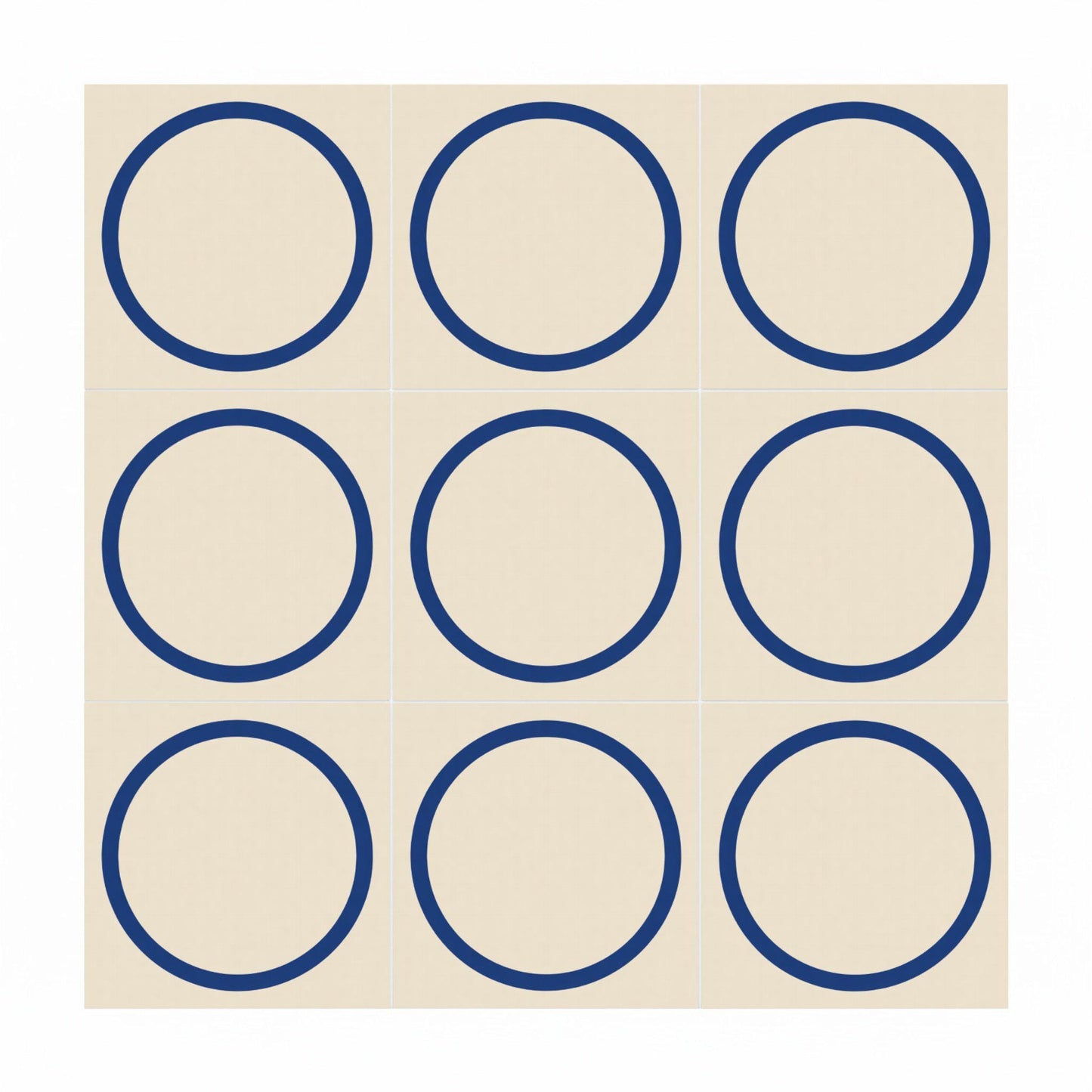 Azulejo Azul círculo minimalista