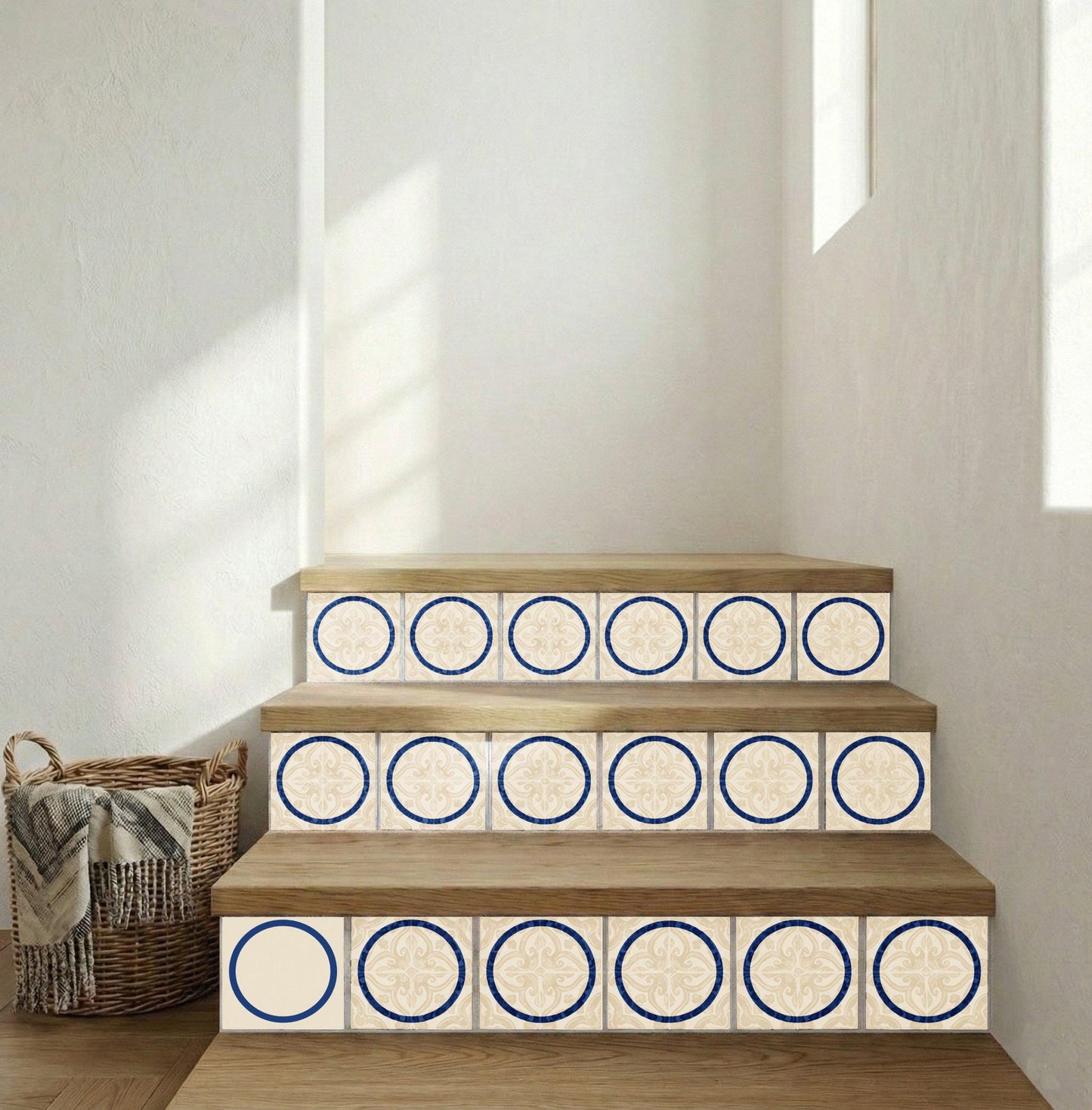 Azulejo Azul círculo minimalista