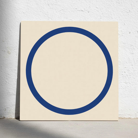 Azulejo Azul círculo minimalista