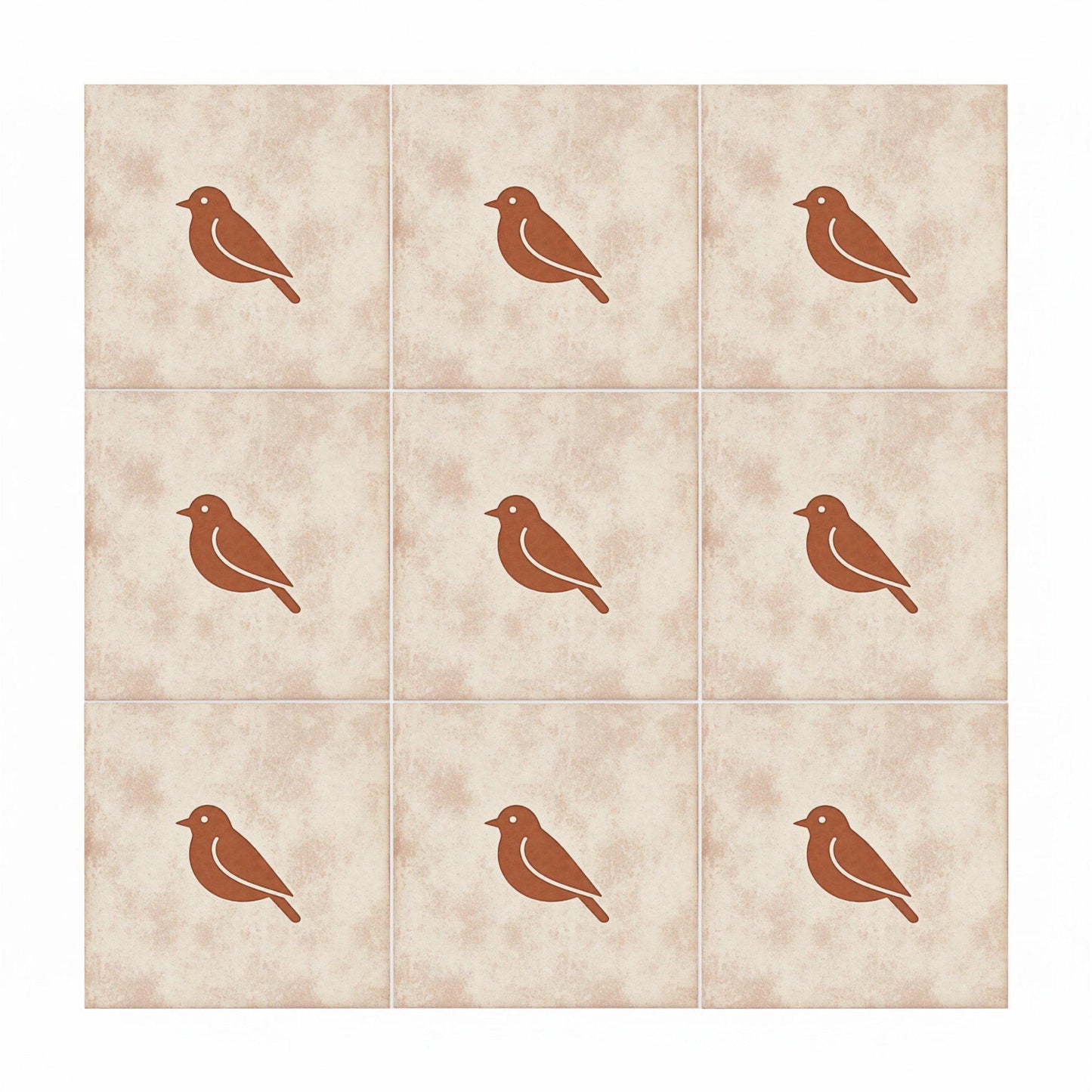 Vogel Minimalistisch · Keramik-Wandfliese — Zeitloses Dekor-Design