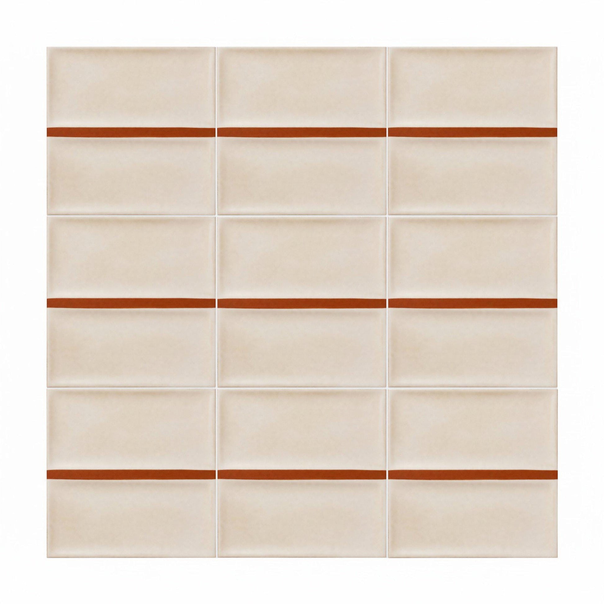 Rayas Minimalist — Classic Decorative Pattern Ceramic Tile