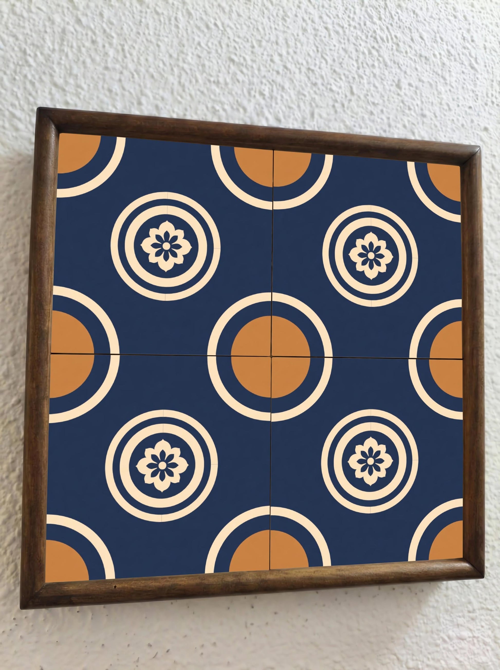 Azulejo Azul medallón