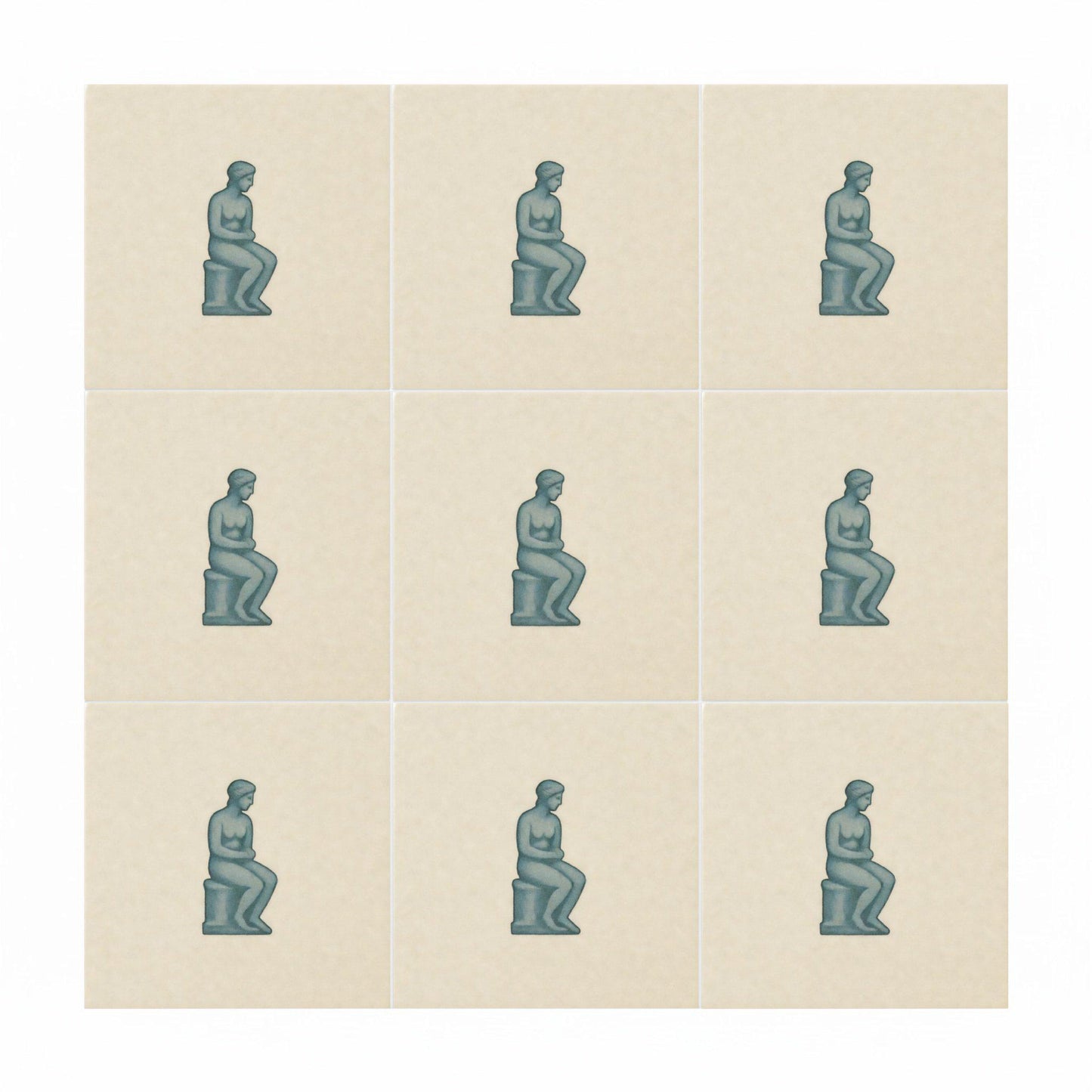 Ceramic Tile Figure Classic — Vintage-Style Ornament
