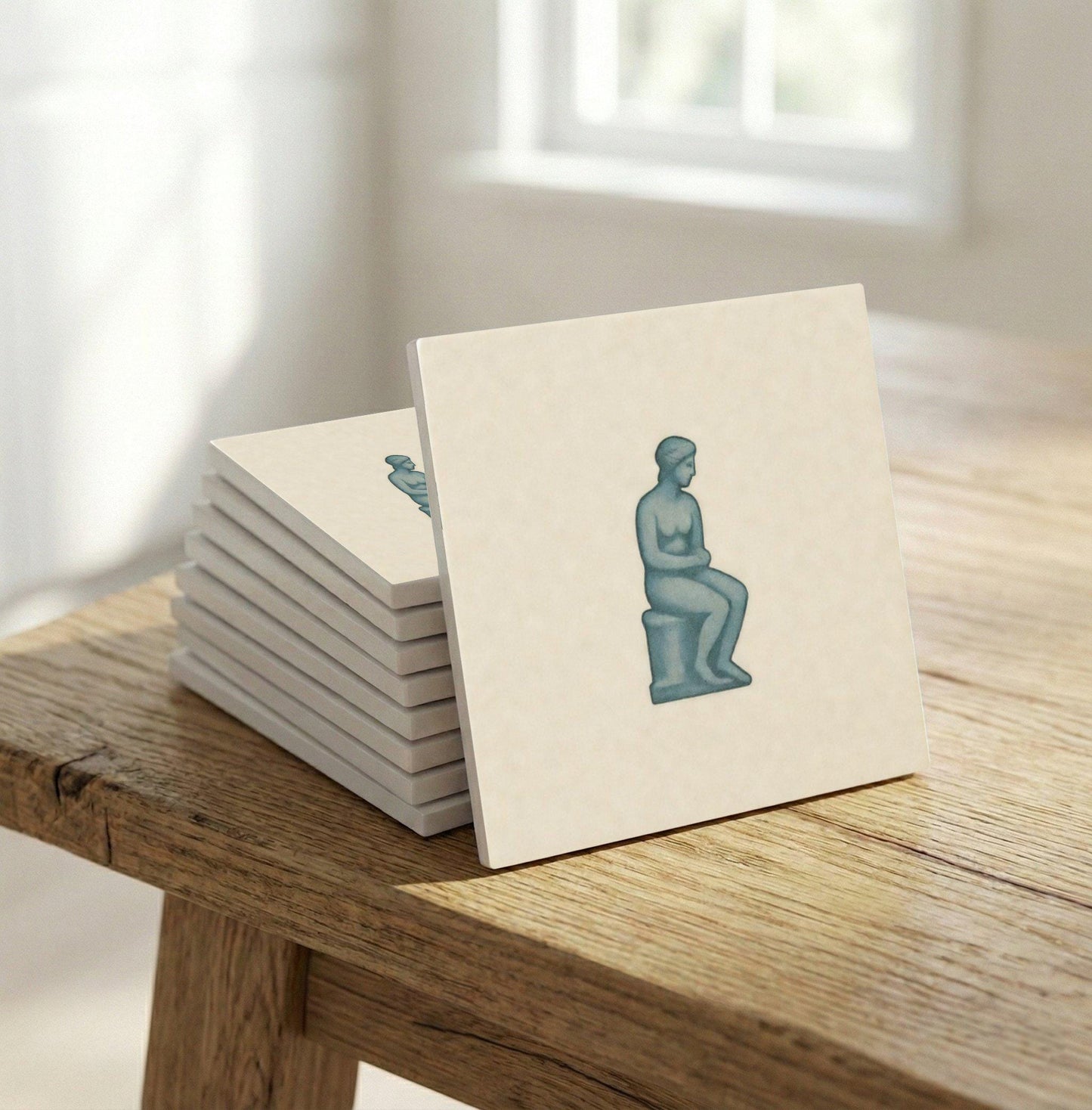 Ceramic Tile Figure Classic — Vintage-Style Ornament