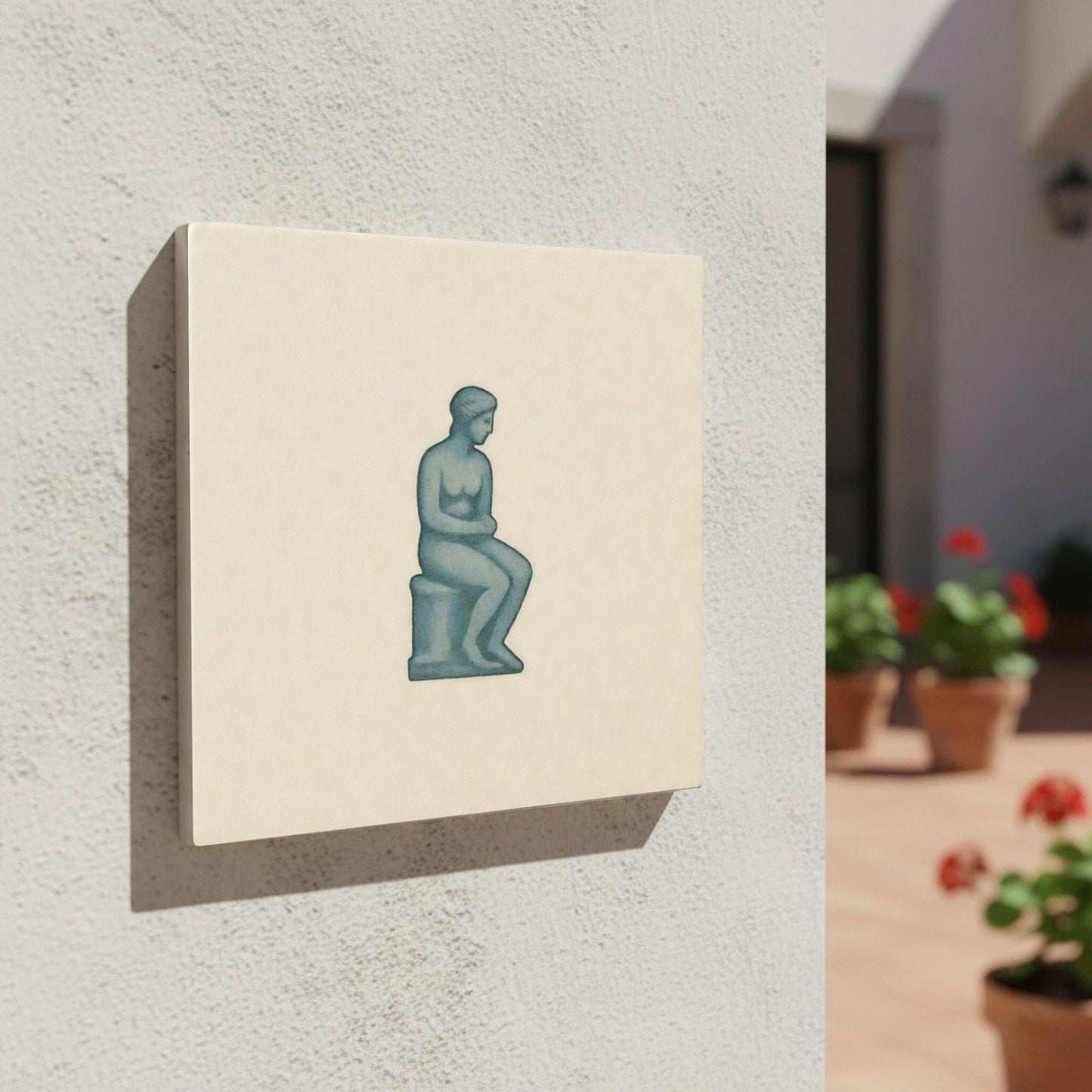 Ceramic Tile Figure Classic — Vintage-Style Ornament