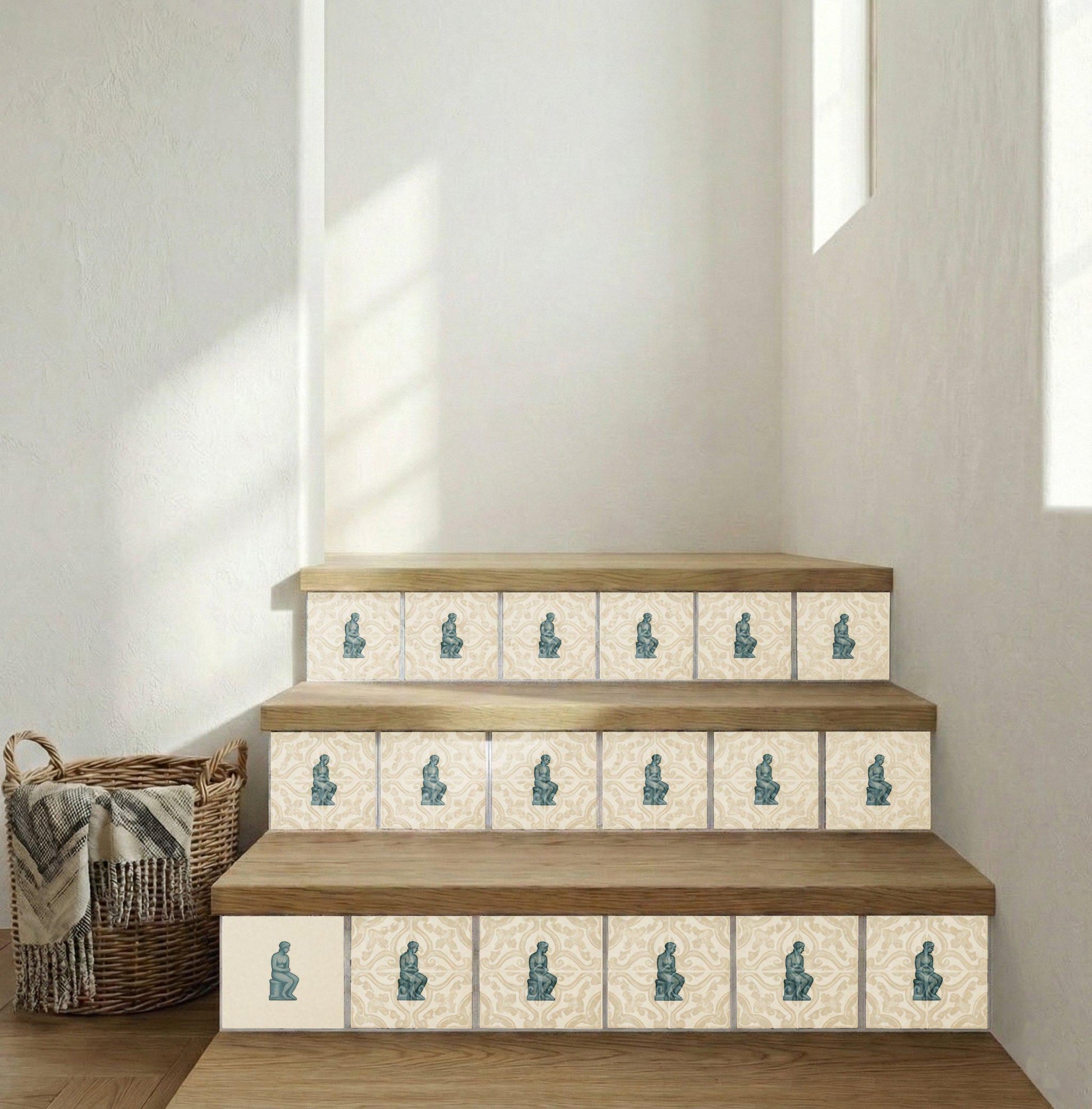 Ceramic Tile Figure Classic — Vintage-Style Ornament