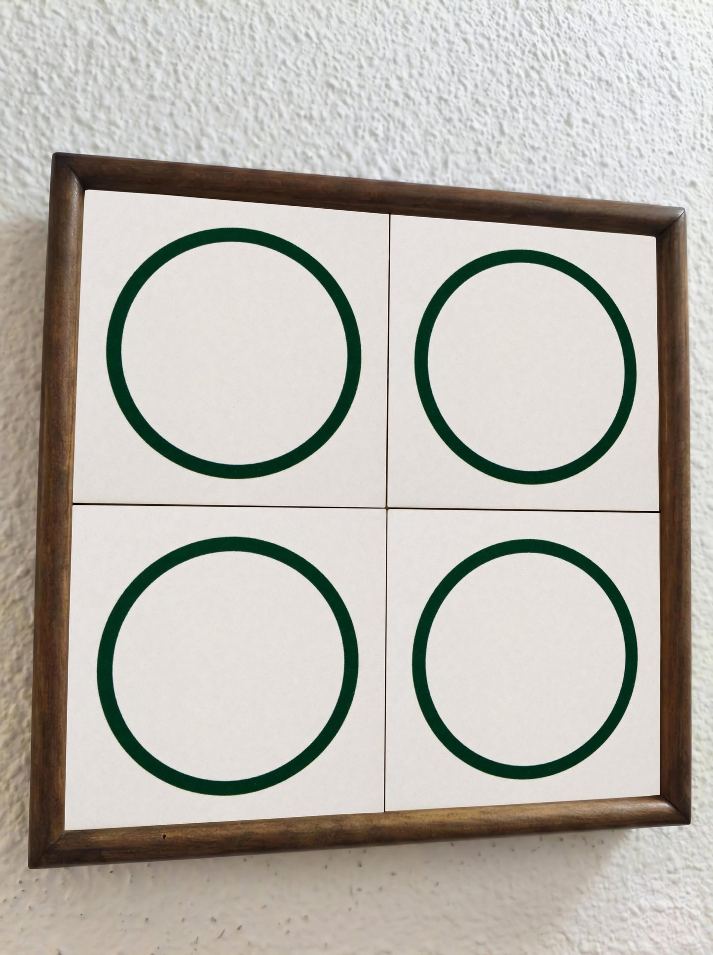 Ceramic Tile Green Circle Minimalist — Geometric Pattern