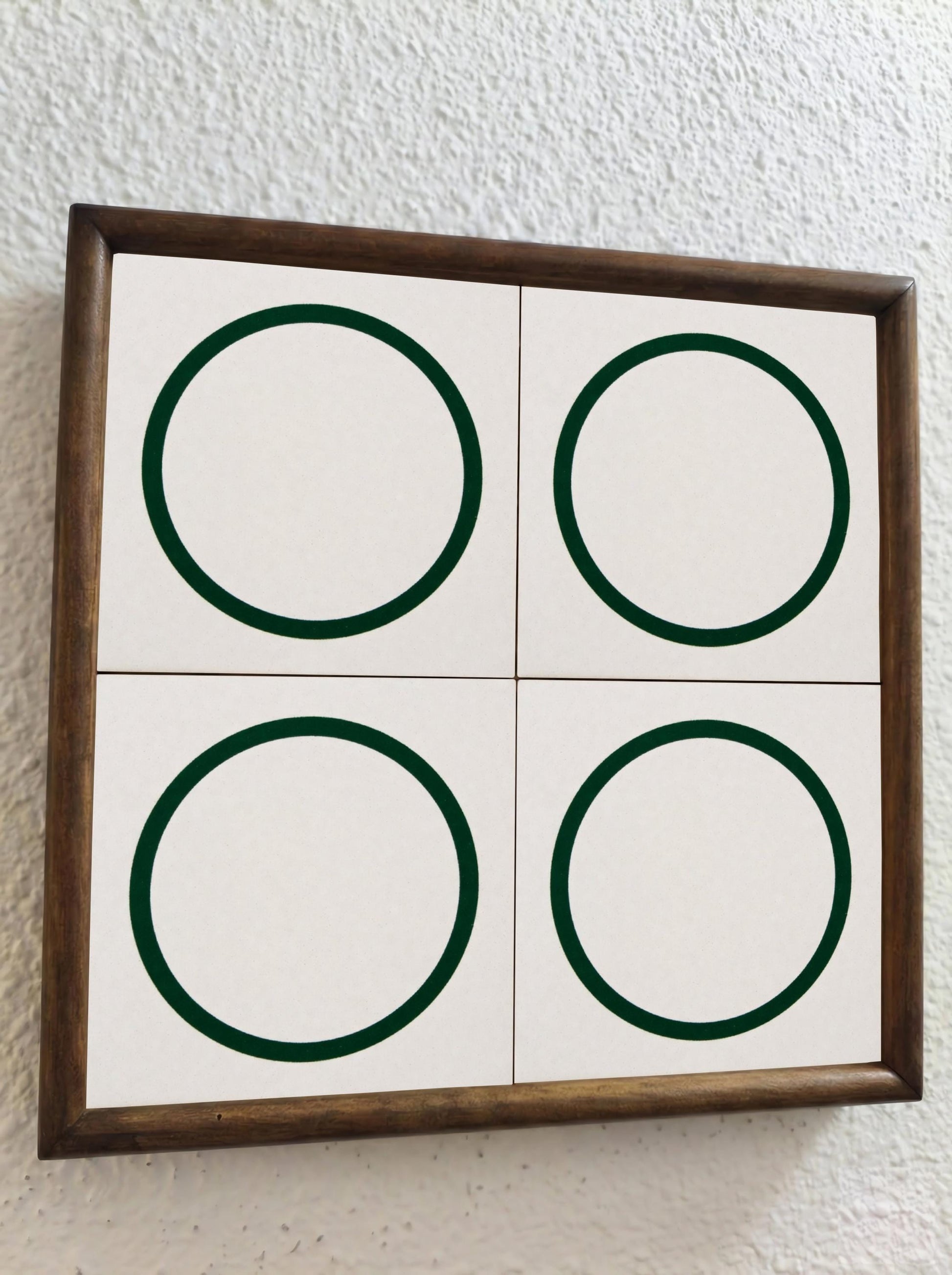 Ceramic Tile Green Circle Minimalist — Geometric Pattern