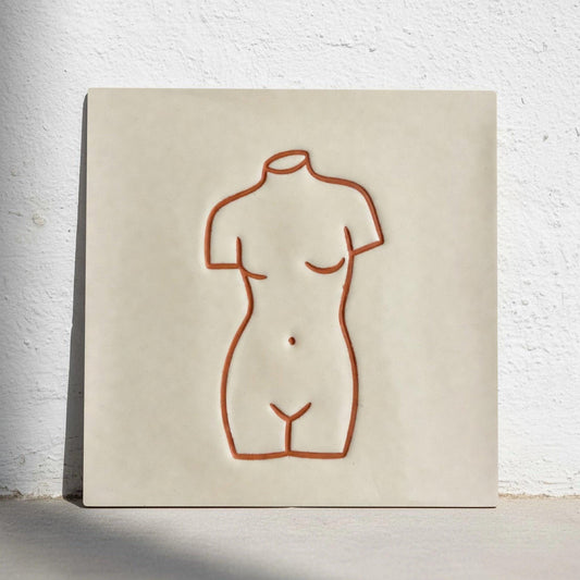 Azulejo Female Torso minimalista