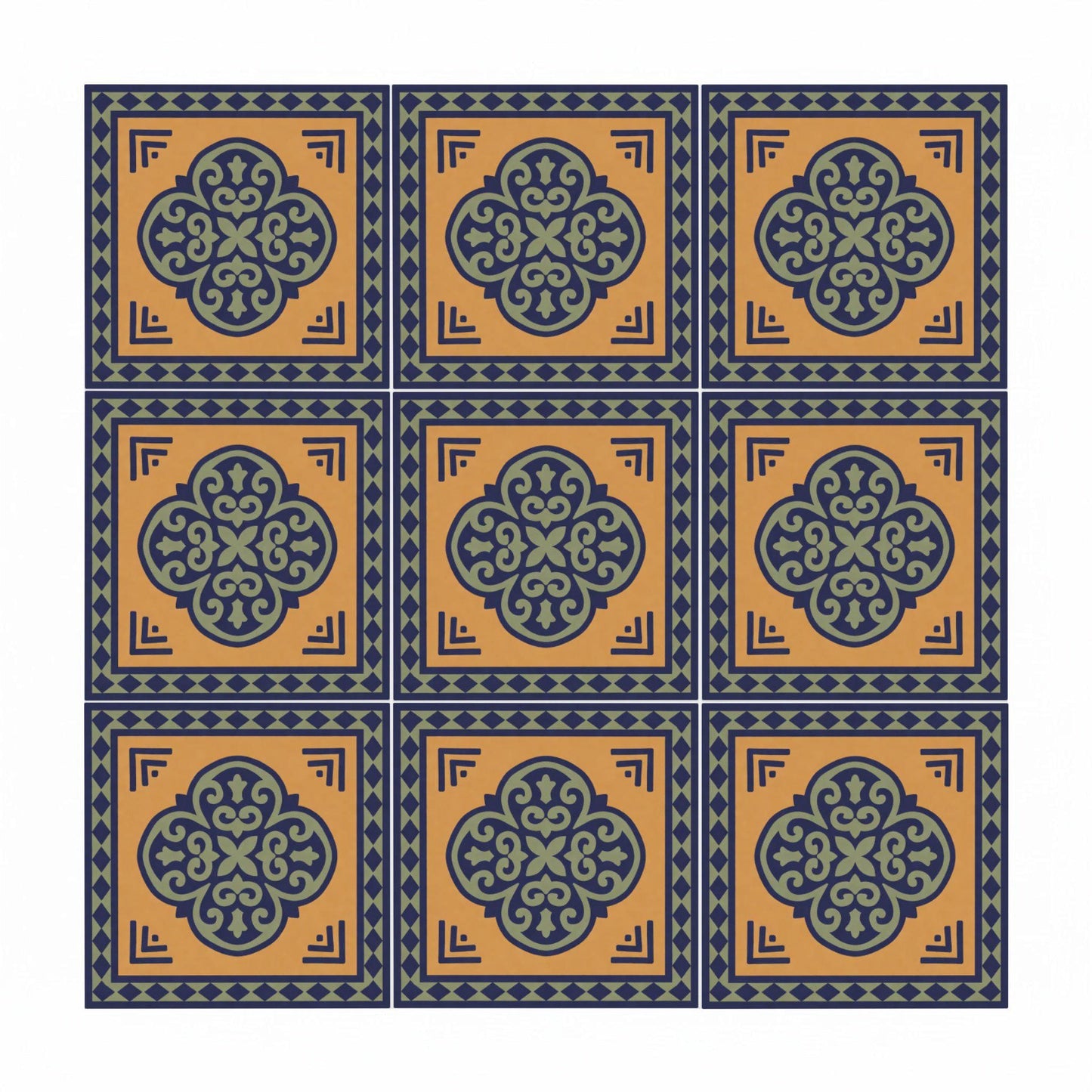 Ceramic Tile Isfahan Persian — Precision-Line Geometry