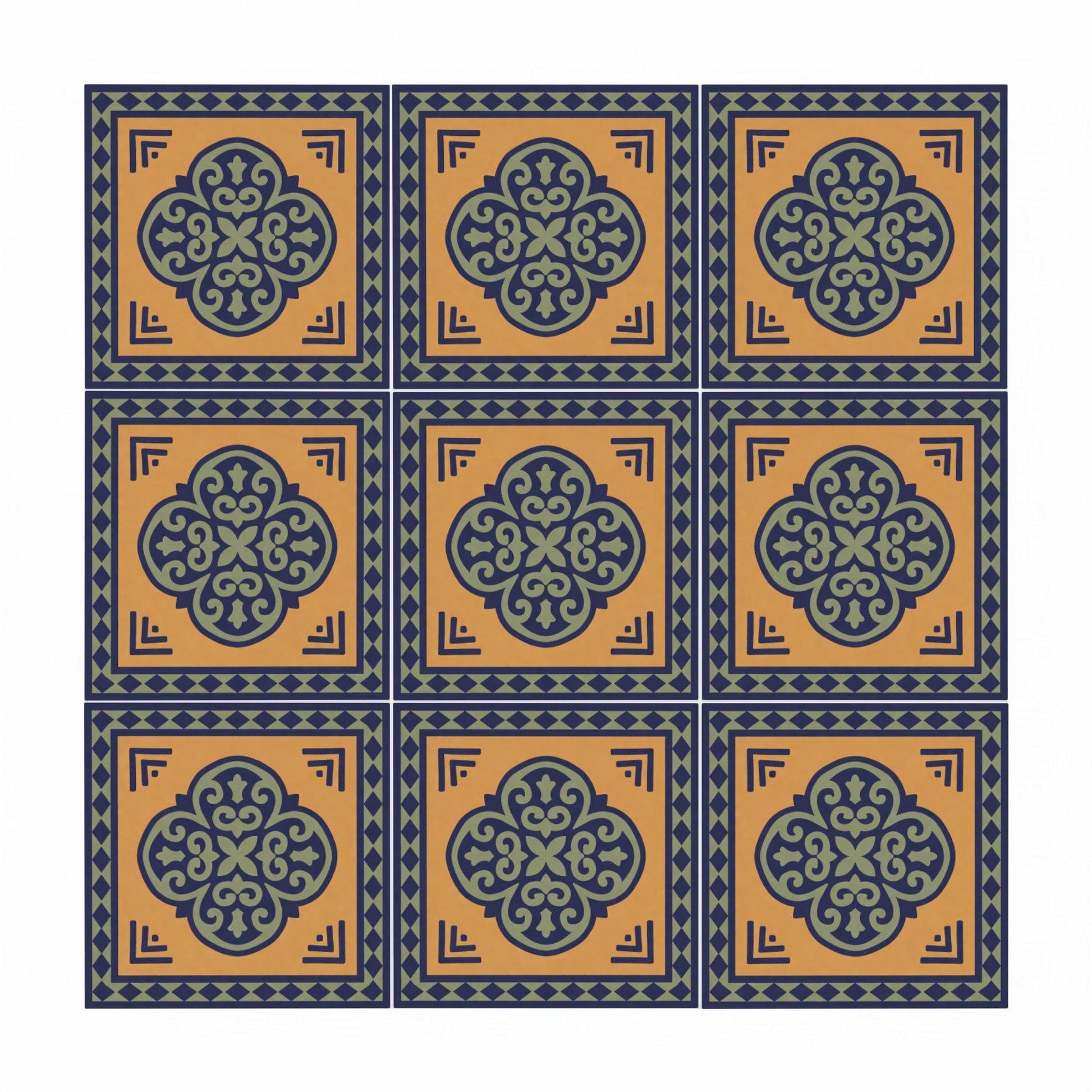 Ceramic Tile Isfahan Persian — Precision-Line Geometry