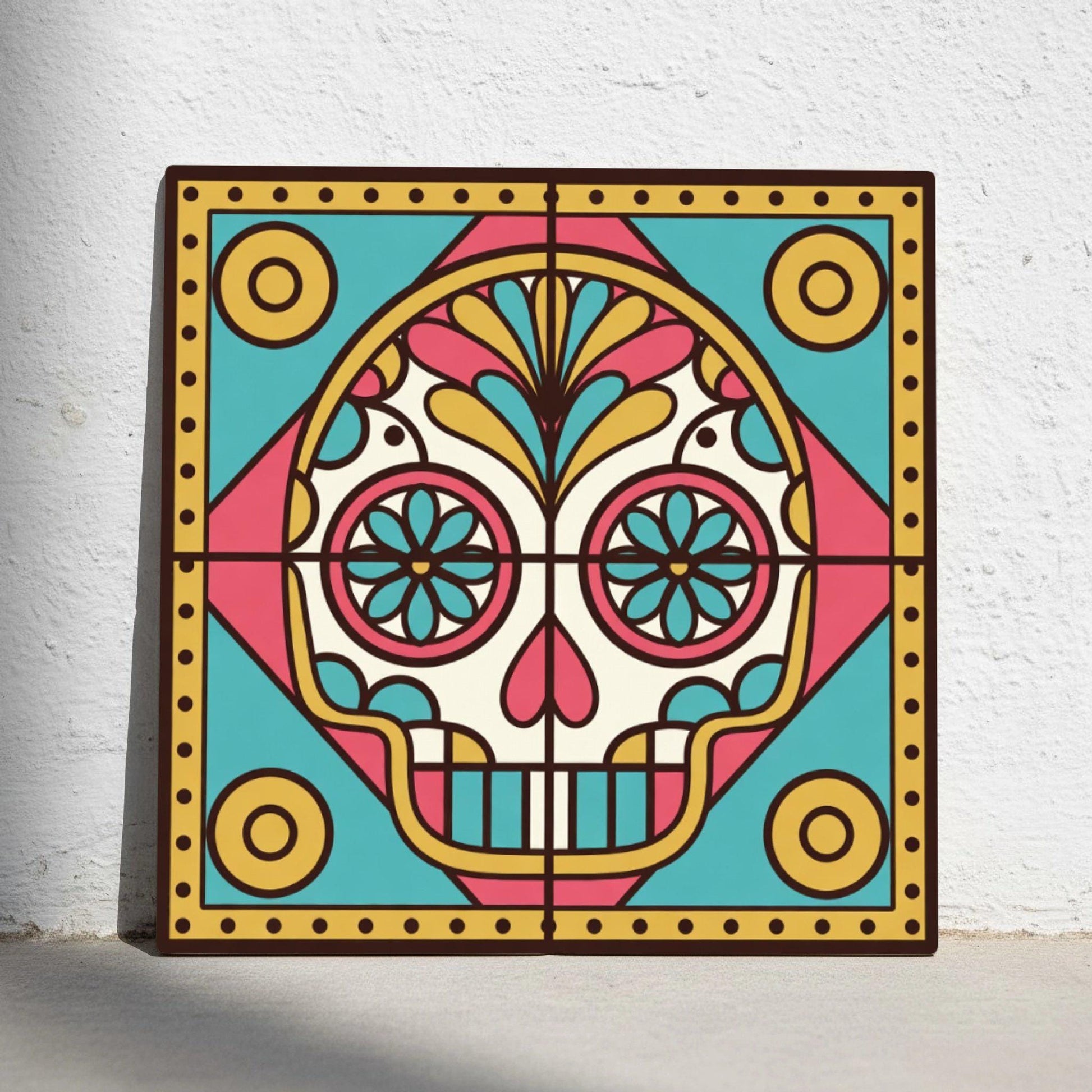Carreau Salvador Sugar Skull · Motif Décoratif de Charme