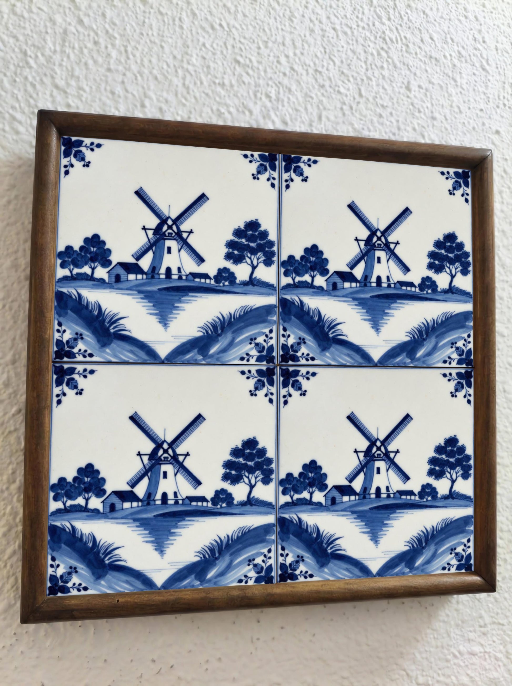 Azulejo Molino en azul de Delft