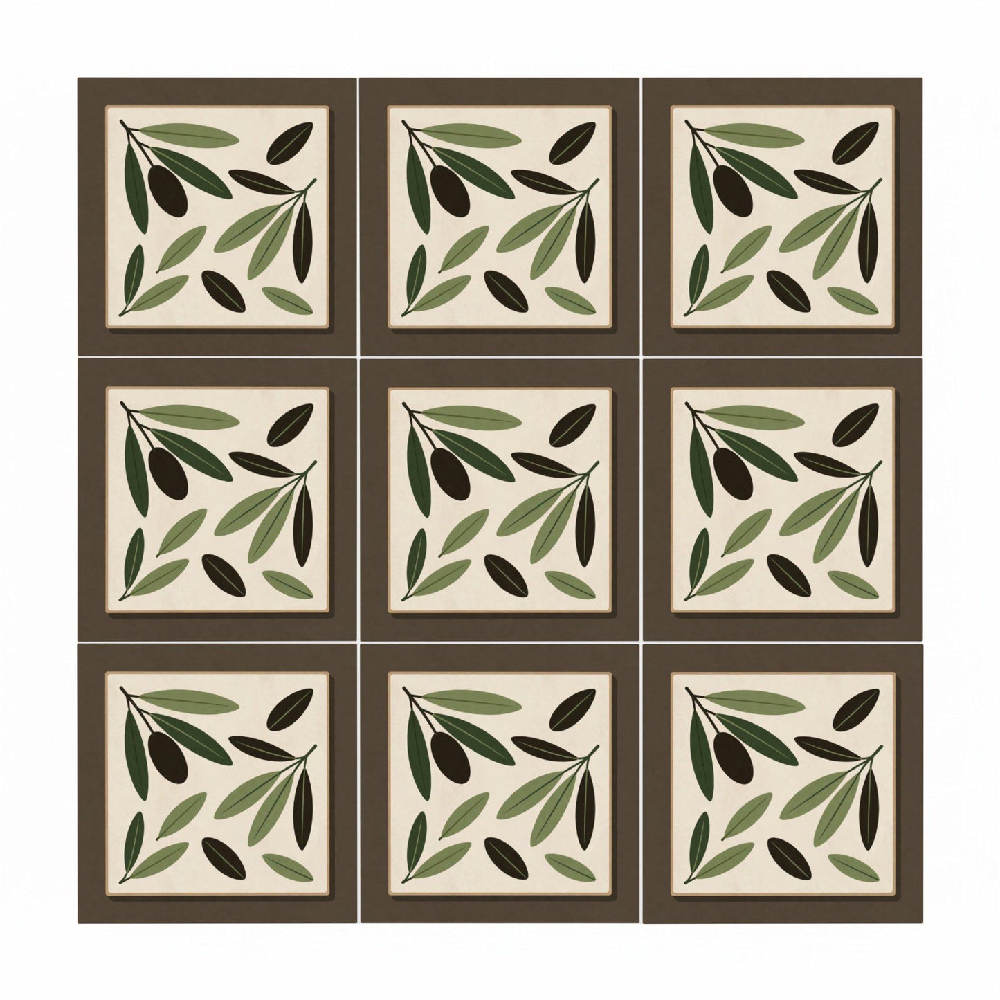 Jaén Olive Grove · Keramik-Wandfliese — Azulejo im Sevilla-Stil
