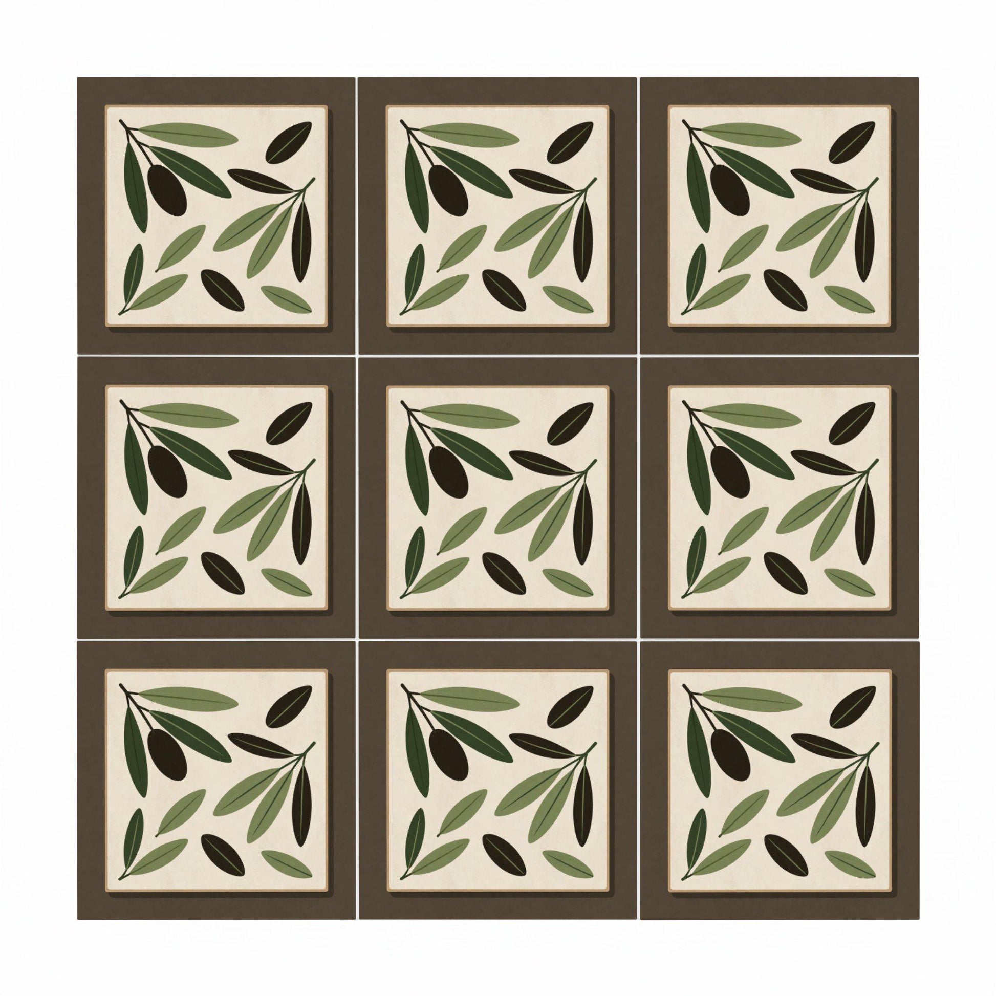 Jaén Olive Grove · Keramik-Wandfliese — Azulejo im Sevilla-Stil