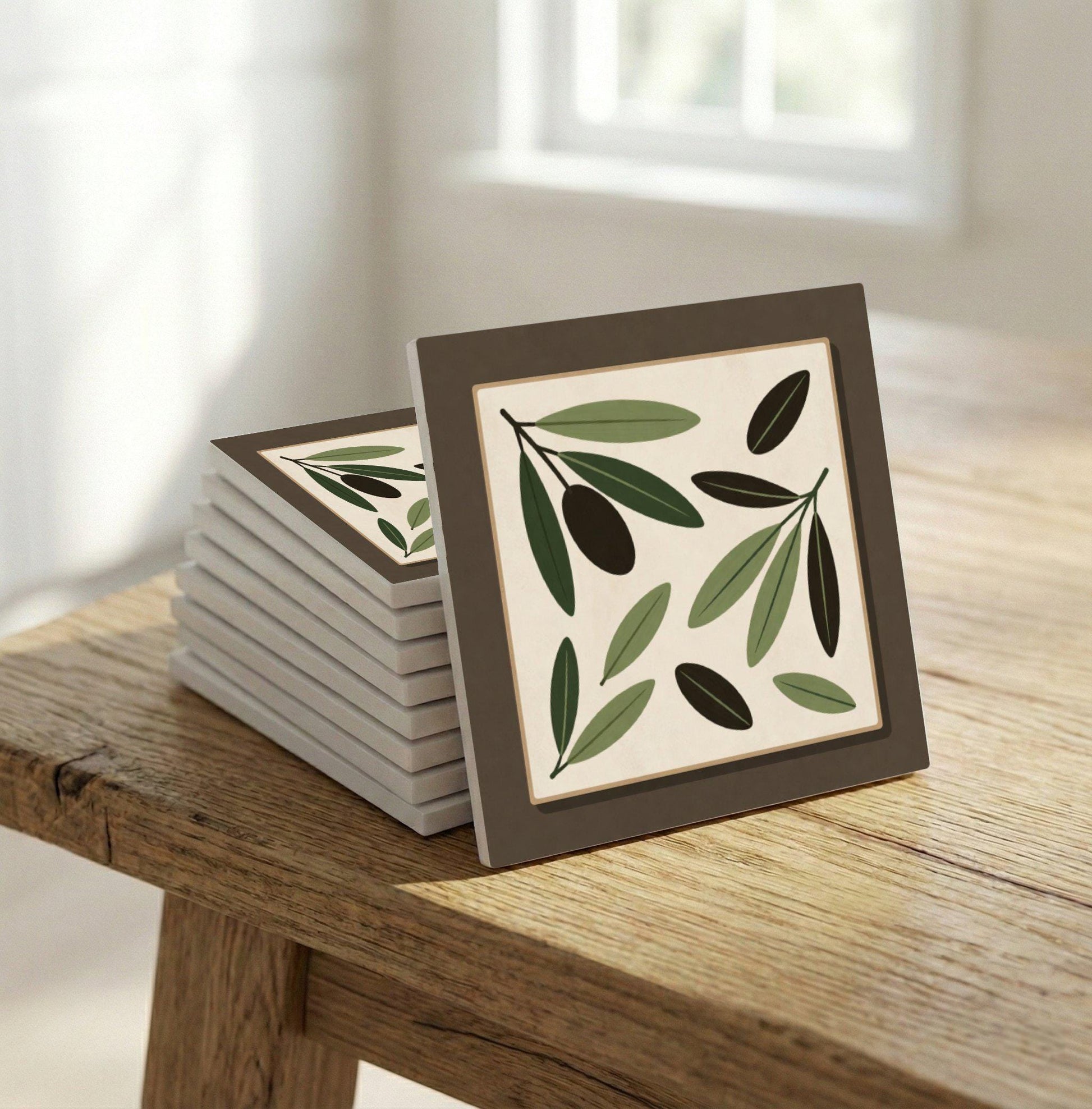 Jaén Olive Grove · Keramik-Wandfliese — Azulejo im Sevilla-Stil